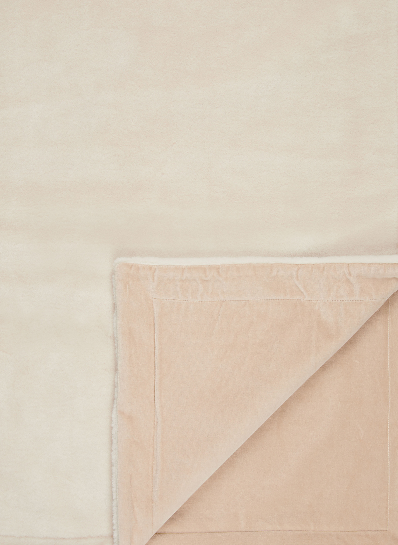 EB HOME Plaid en fourrure synthétique: MARRON CLAIR