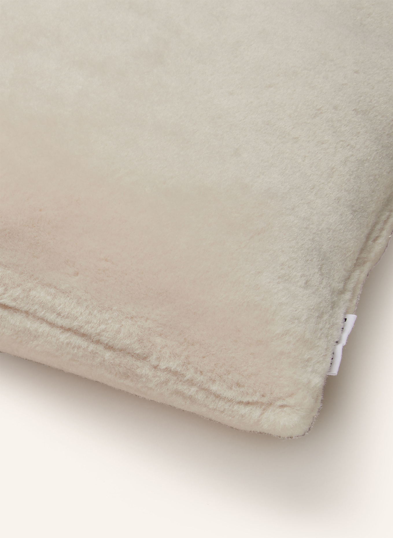 EB HOME Dekokissen aus Kunstpelz: HELLGELB