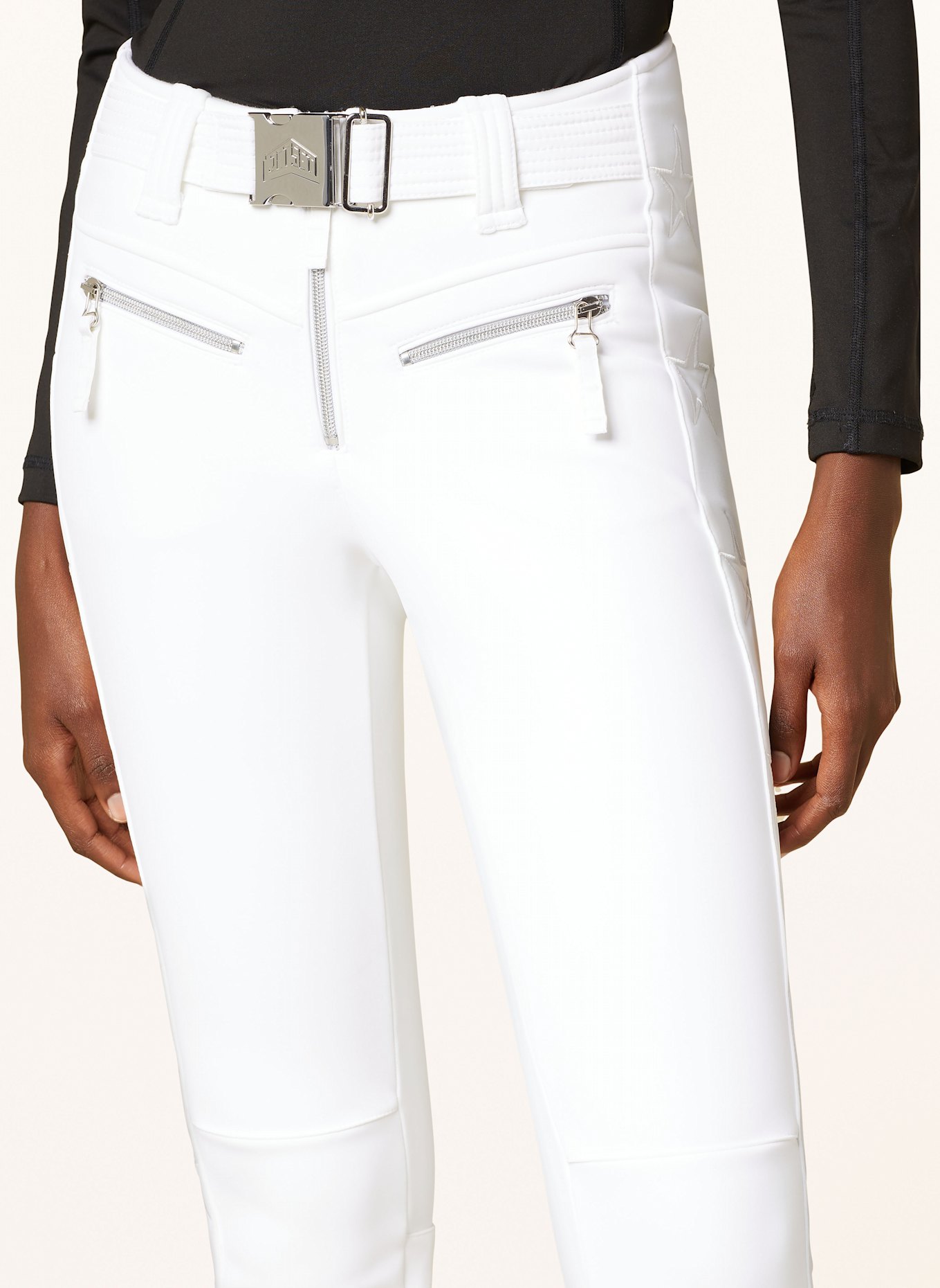 JET SET Softshell ski pants TIBY, Color: WHITE (Image 5)