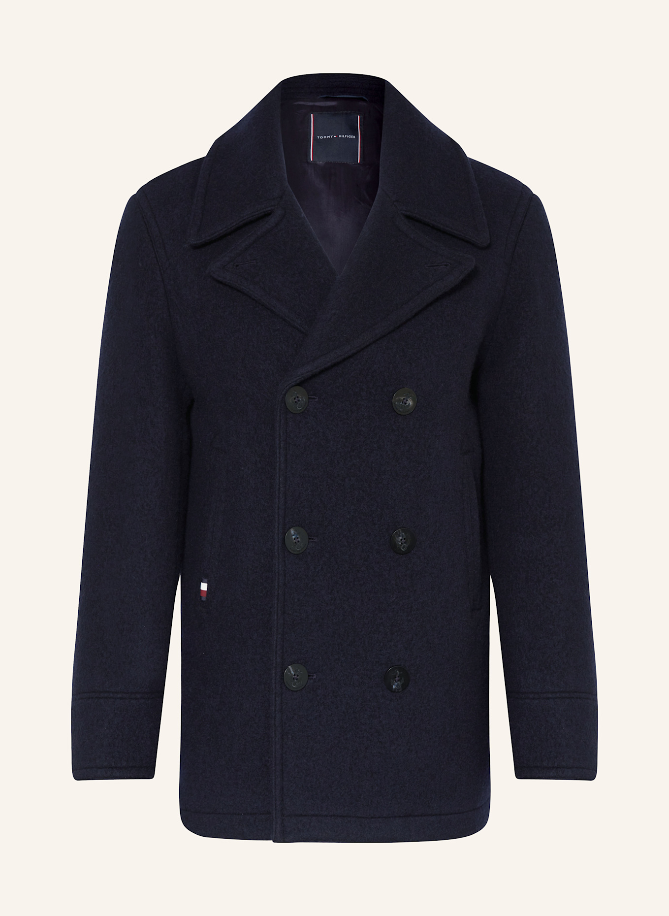 Black tommy hilfiger coat mens sales