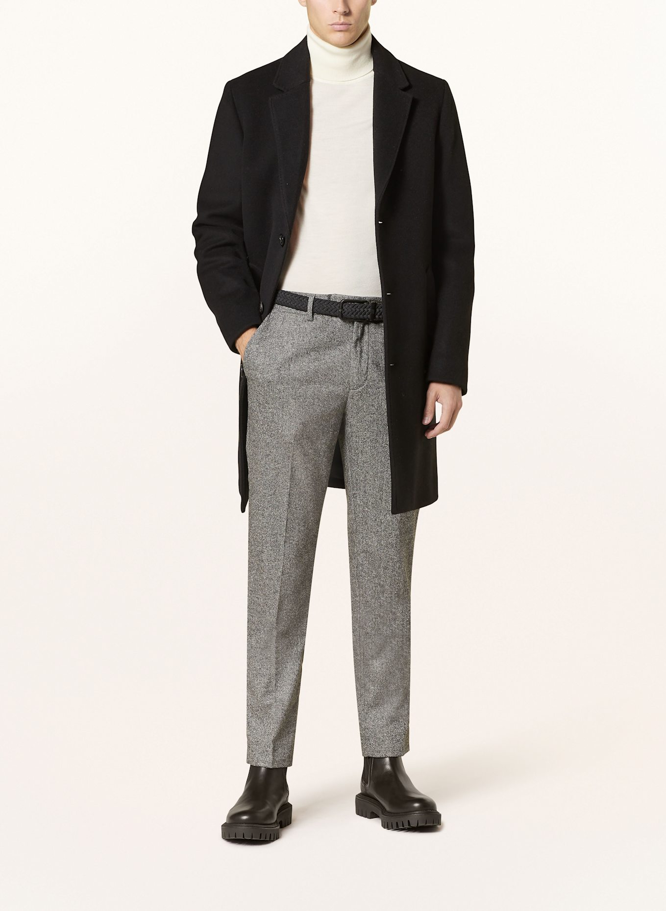TOMMY HILFIGER Hose DENTON Straight Fit: GRAU
