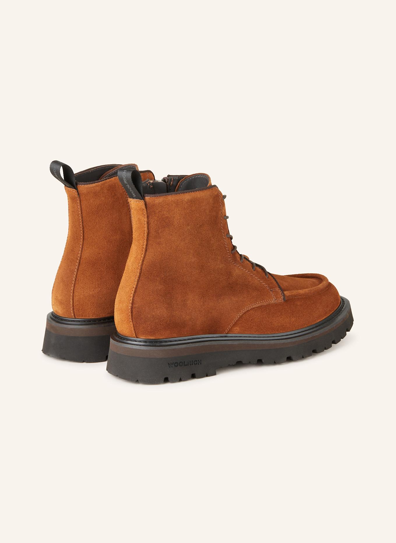 WOOLRICH Schnürboots: COGNAC