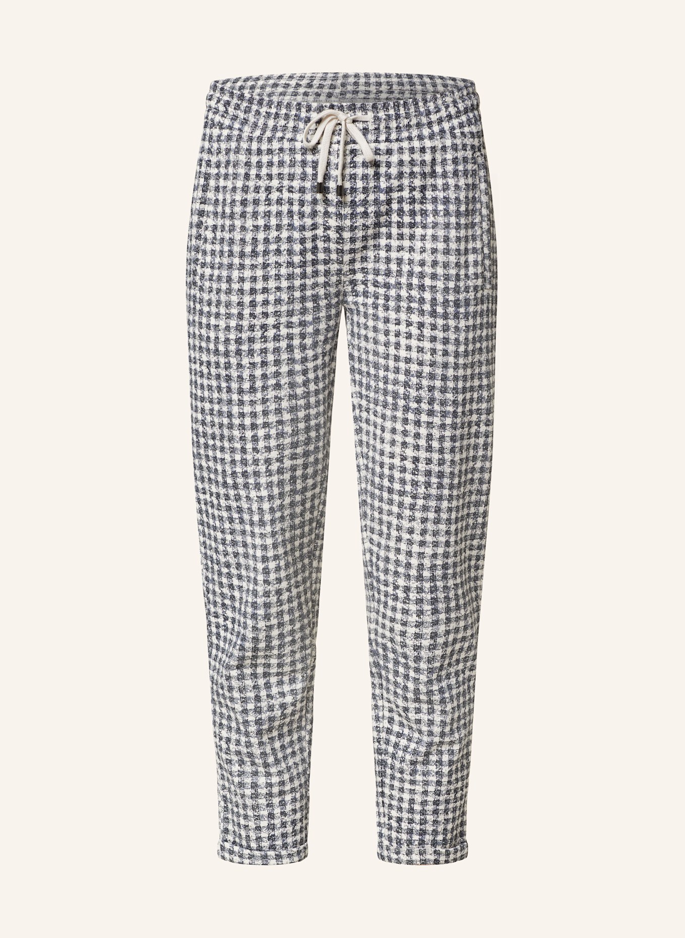 Juvia Hose MARGIE in ecru/ dunkelblau
