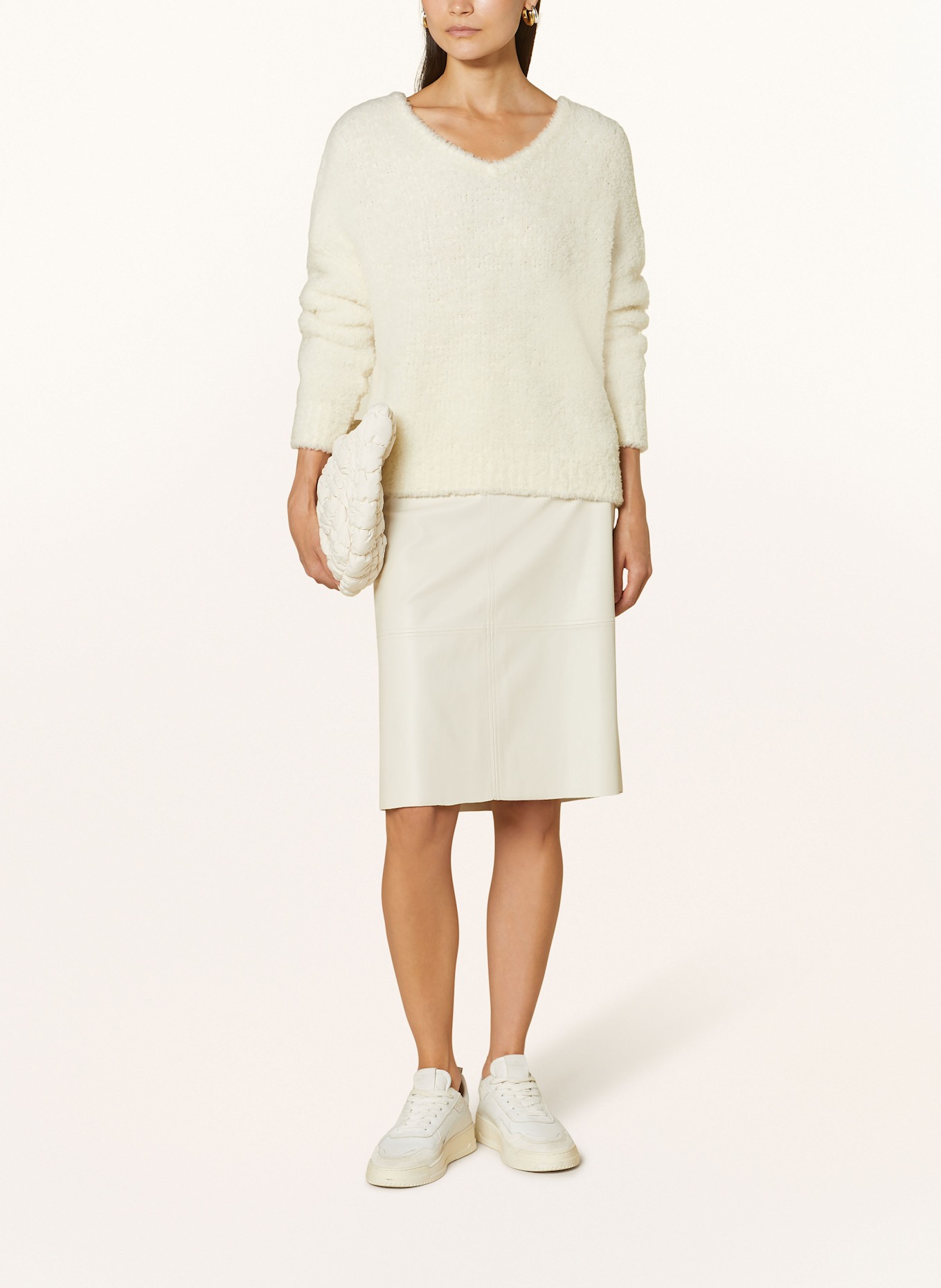 Juvia Rock HARRIET in Lederoptik: CREME