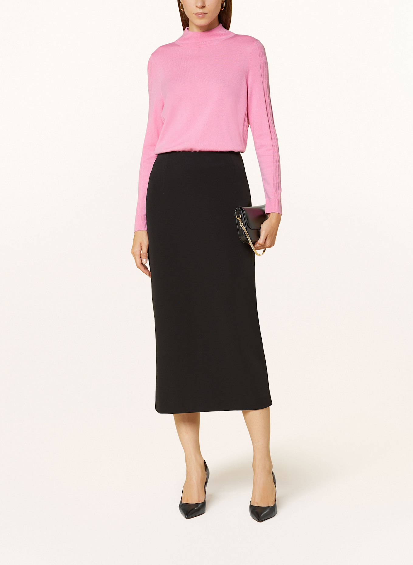 MARC CAIN Funnel pullover: 252 lip gloss