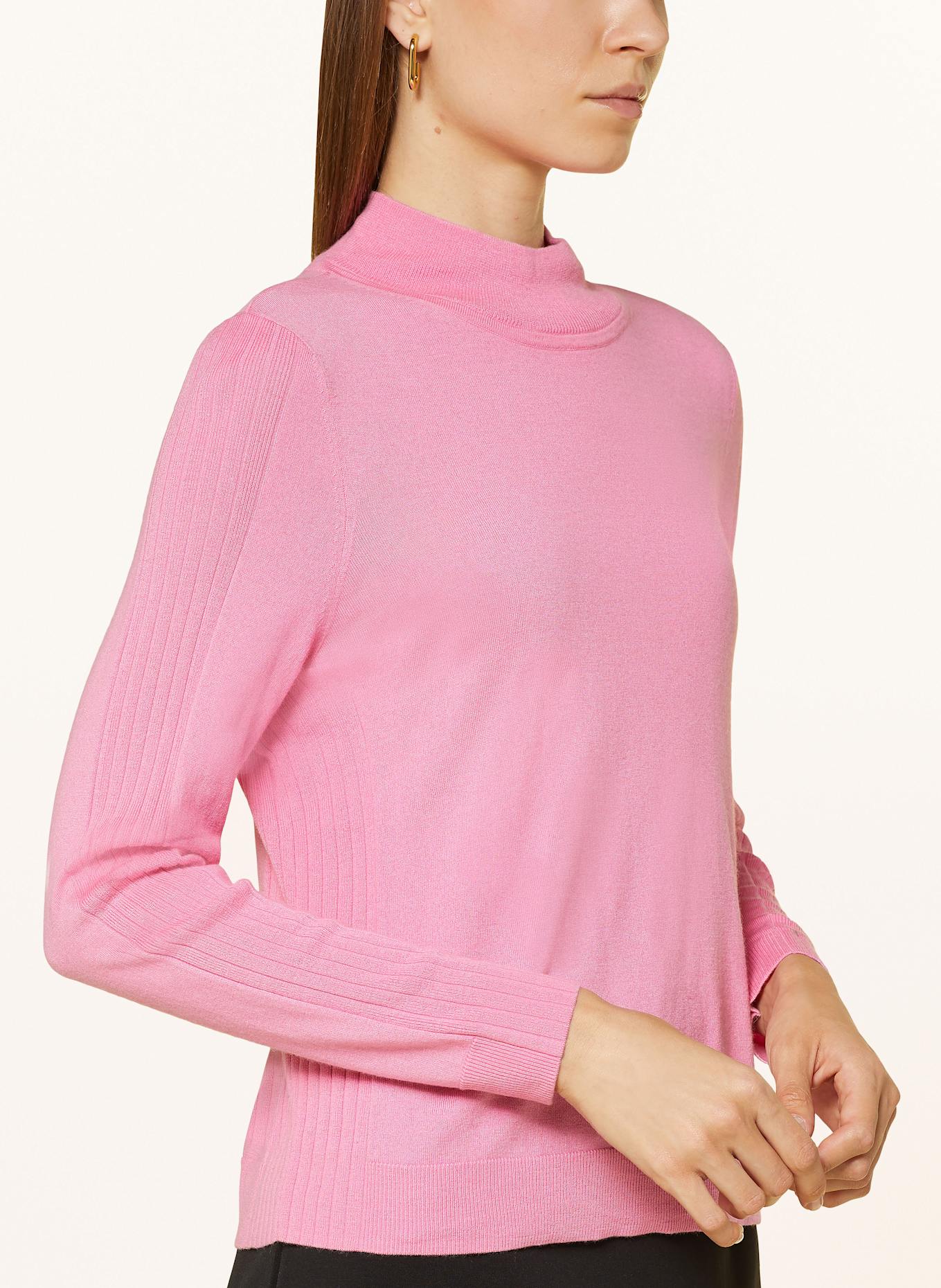 MARC CAIN Funnel pullover: 252 lip gloss