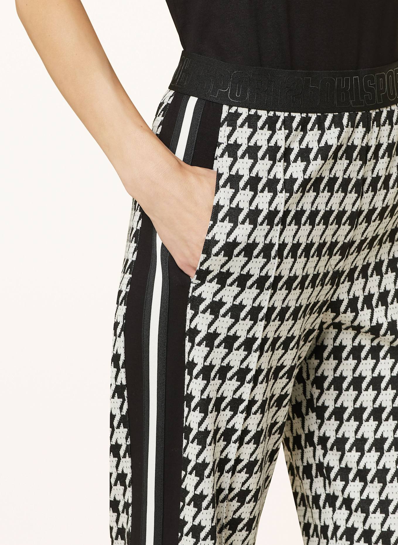 Marc cain hose schwarz weiß Clearance