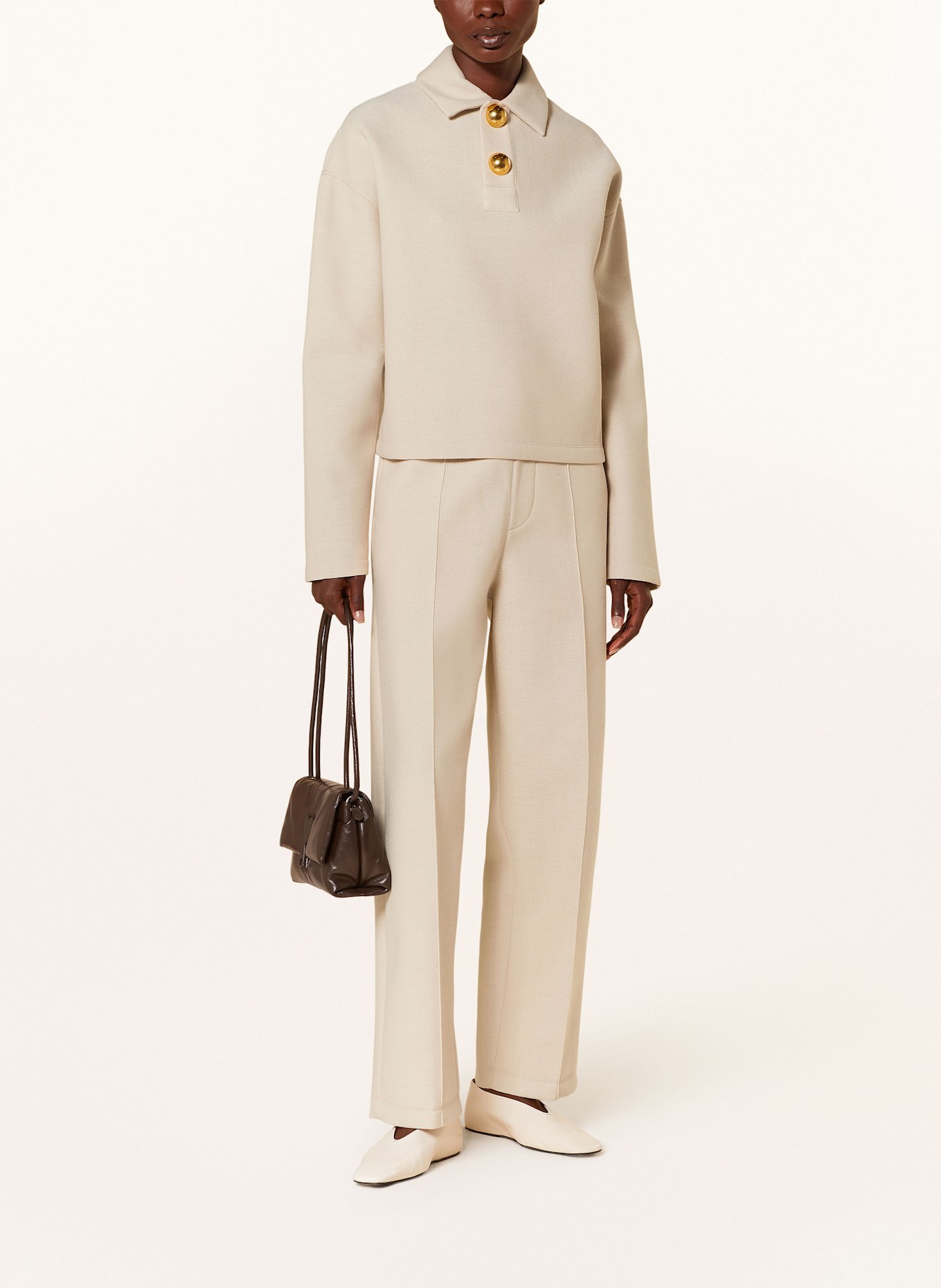 AMI PARIS Spodnie dresowe: JASNOBRĄZOWY