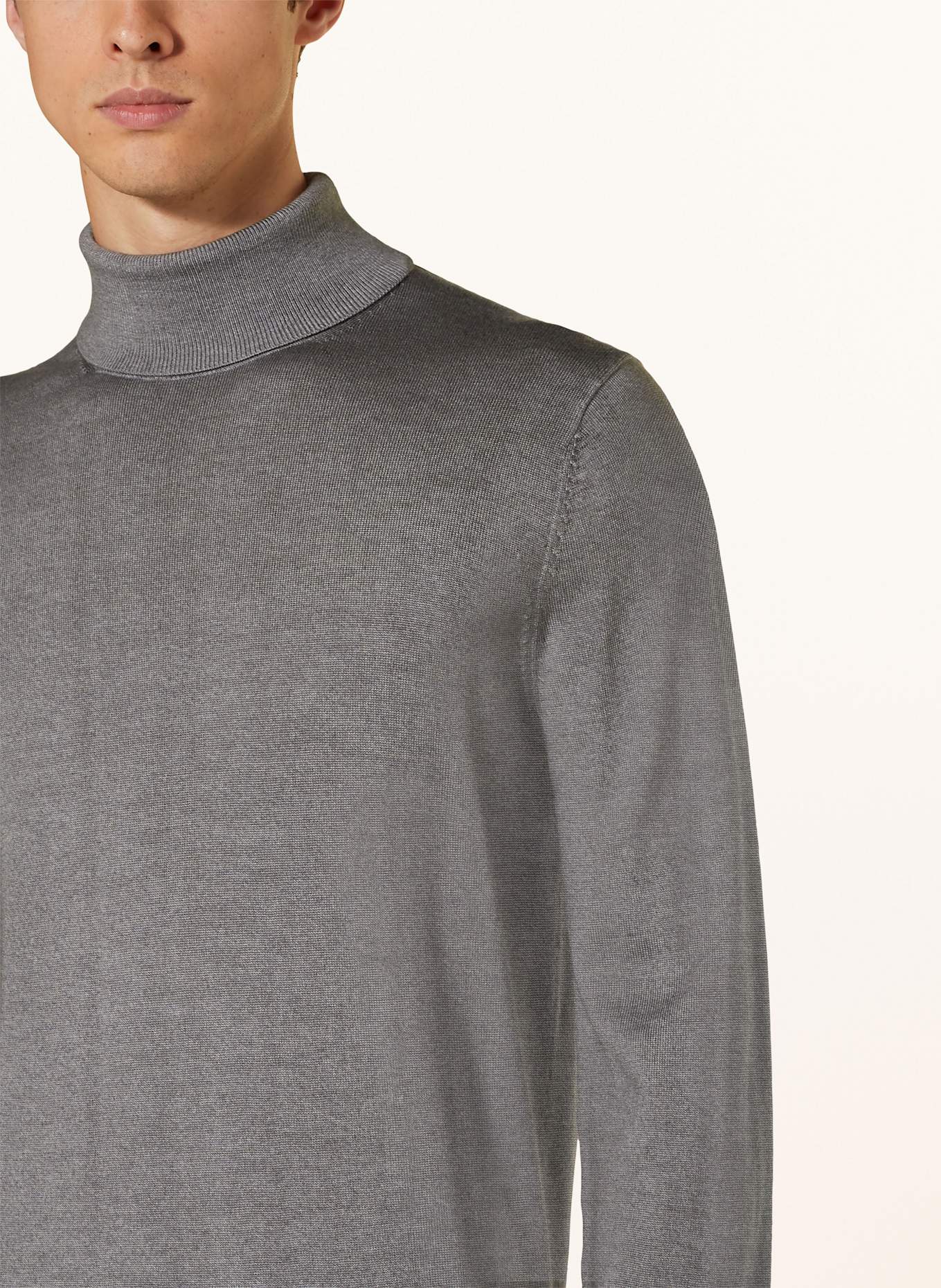 OLYMP Rollkragenpullover: GRAU
