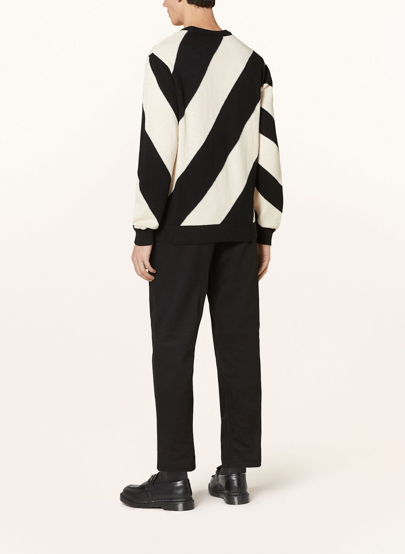 ARMEDANGELS Sweter IOAAN: ECRU / CZARNY