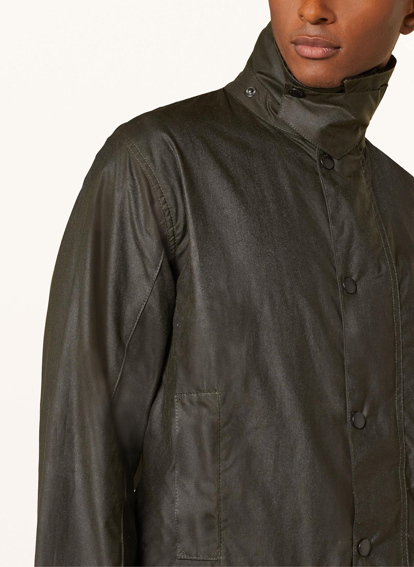 Barbour Fieldjacket BORDER WAX in dark green