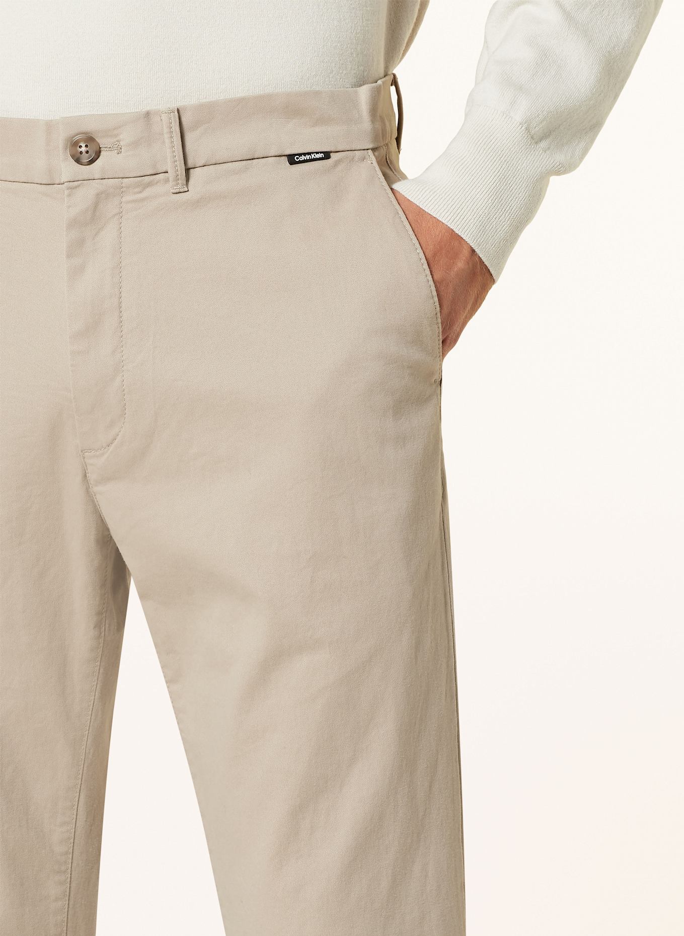 Calvin Klein Chino Extra Slim Fit, Farbe: HELLBRAUN (Bild 5)