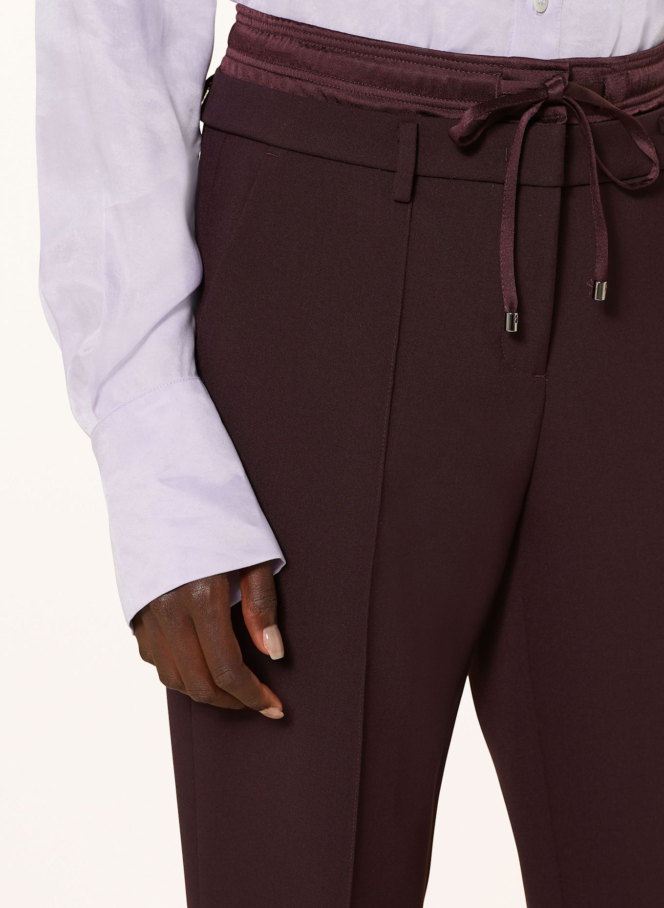 CAMBIO Wide leg trousers FAWN, Color: DARK PURPLE (Image 5)