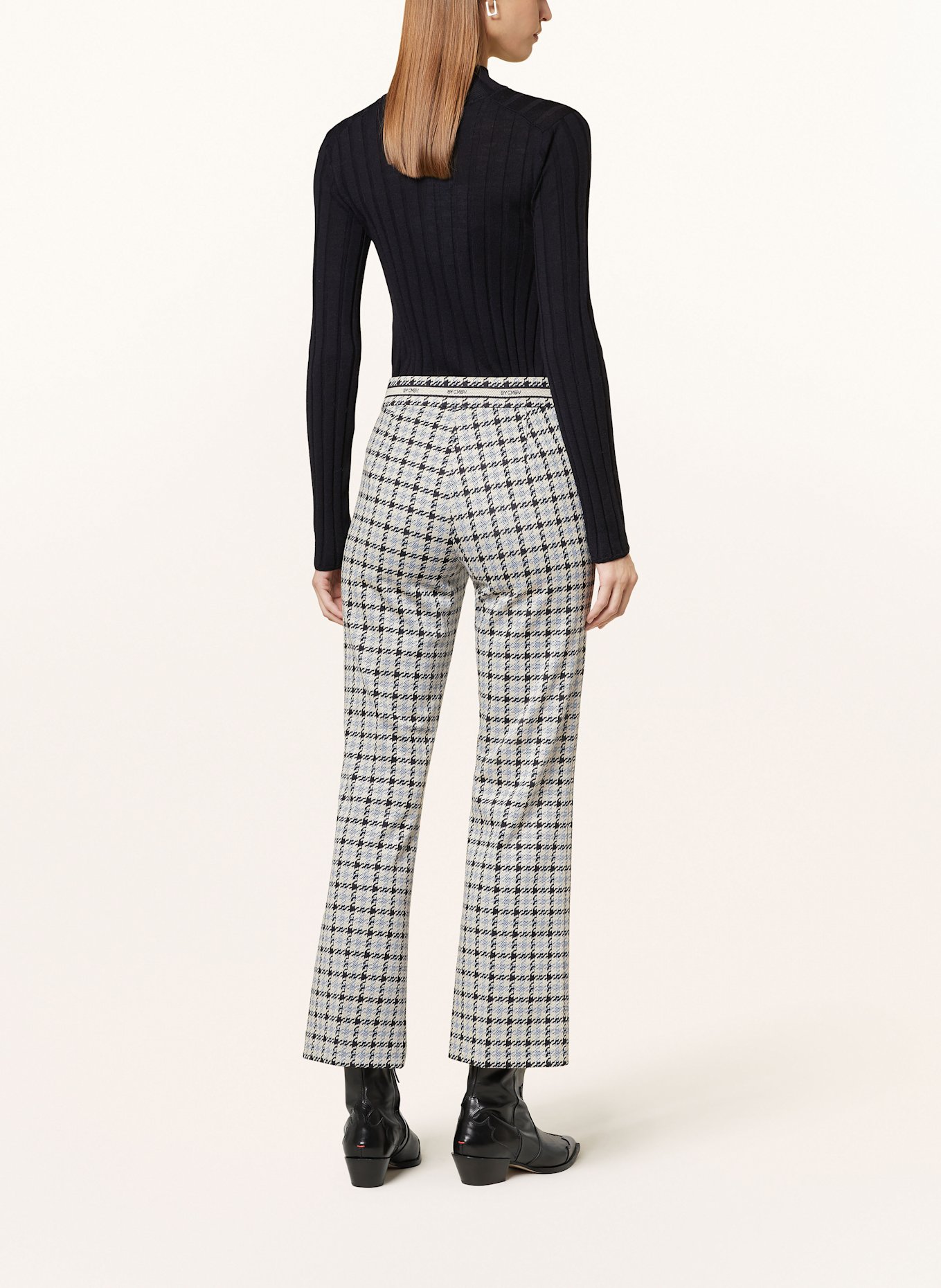 CAMBIO Jeansy 7/8 LE JANE CROP: JASNOCZARY/ GRANATOWY/ JASNONIEBIESKI