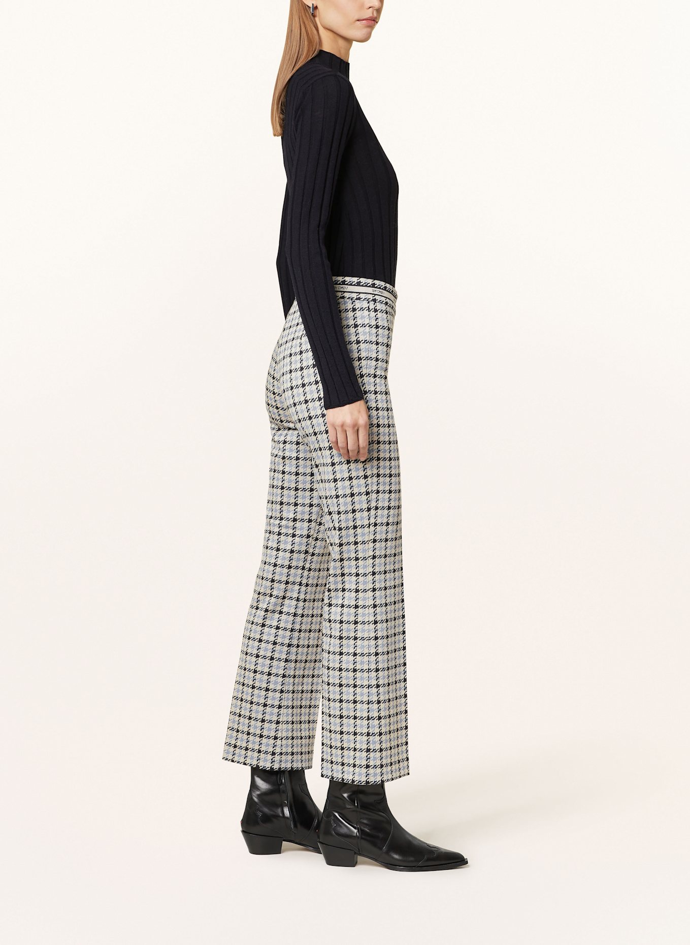 CAMBIO Jeansy 7/8 LE JANE CROP: JASNOCZARY/ GRANATOWY/ JASNONIEBIESKI
