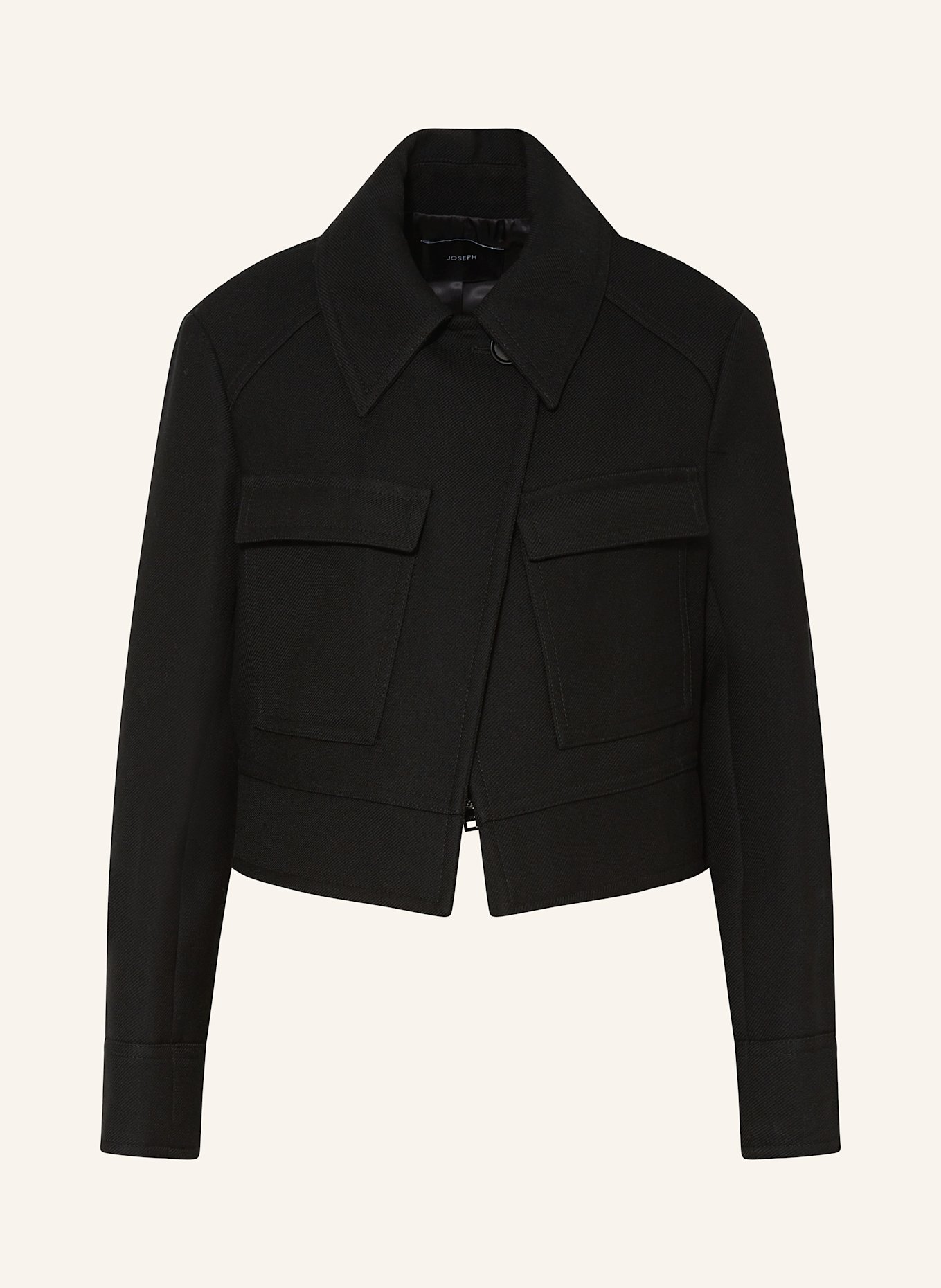 JOSEPH Box jacket with placket, Color: BLACK (Image 1)