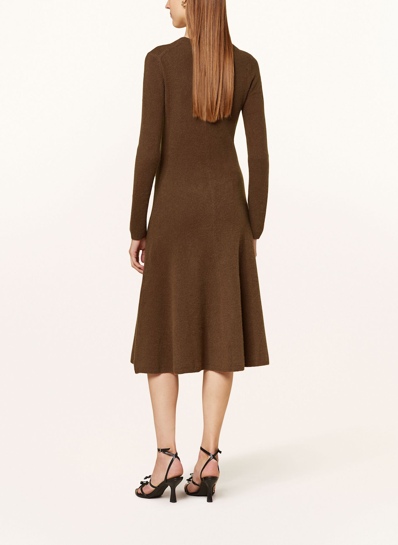 JOSEPH Knit dress with cashmere: BROWN