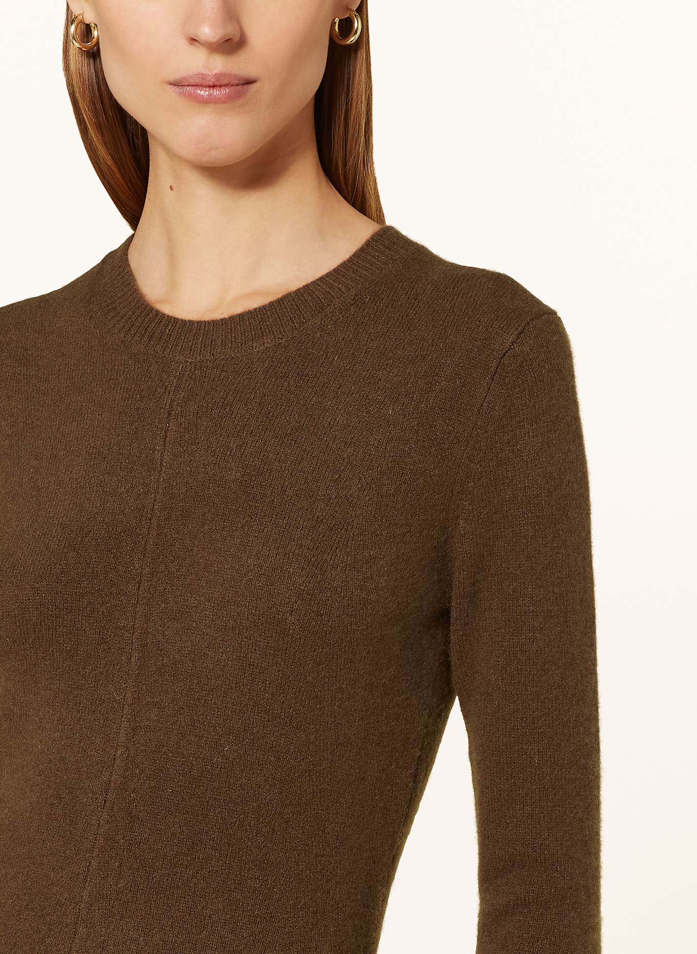 JOSEPH Knit dress with cashmere: BROWN