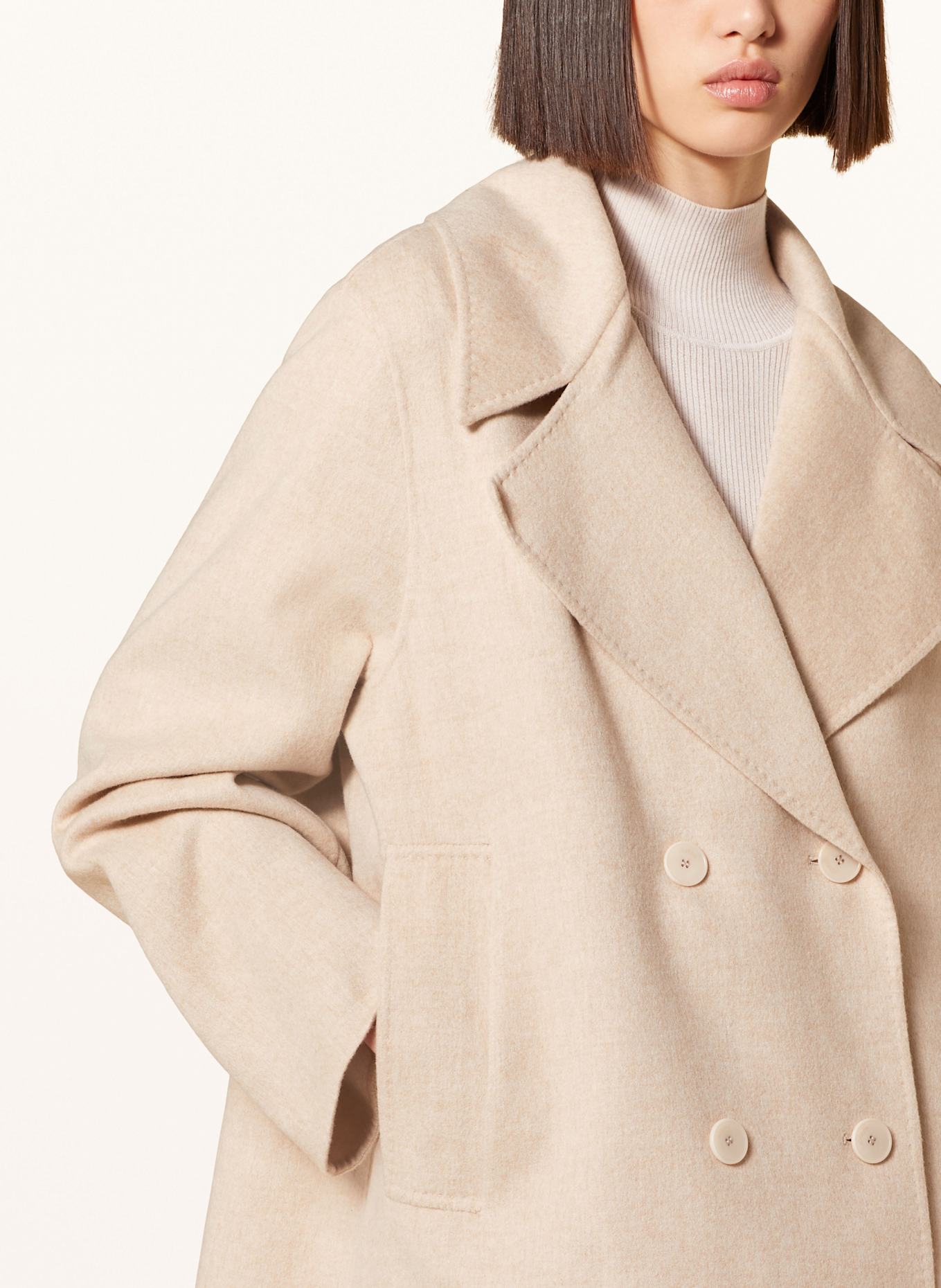 Cream color peacoat on sale