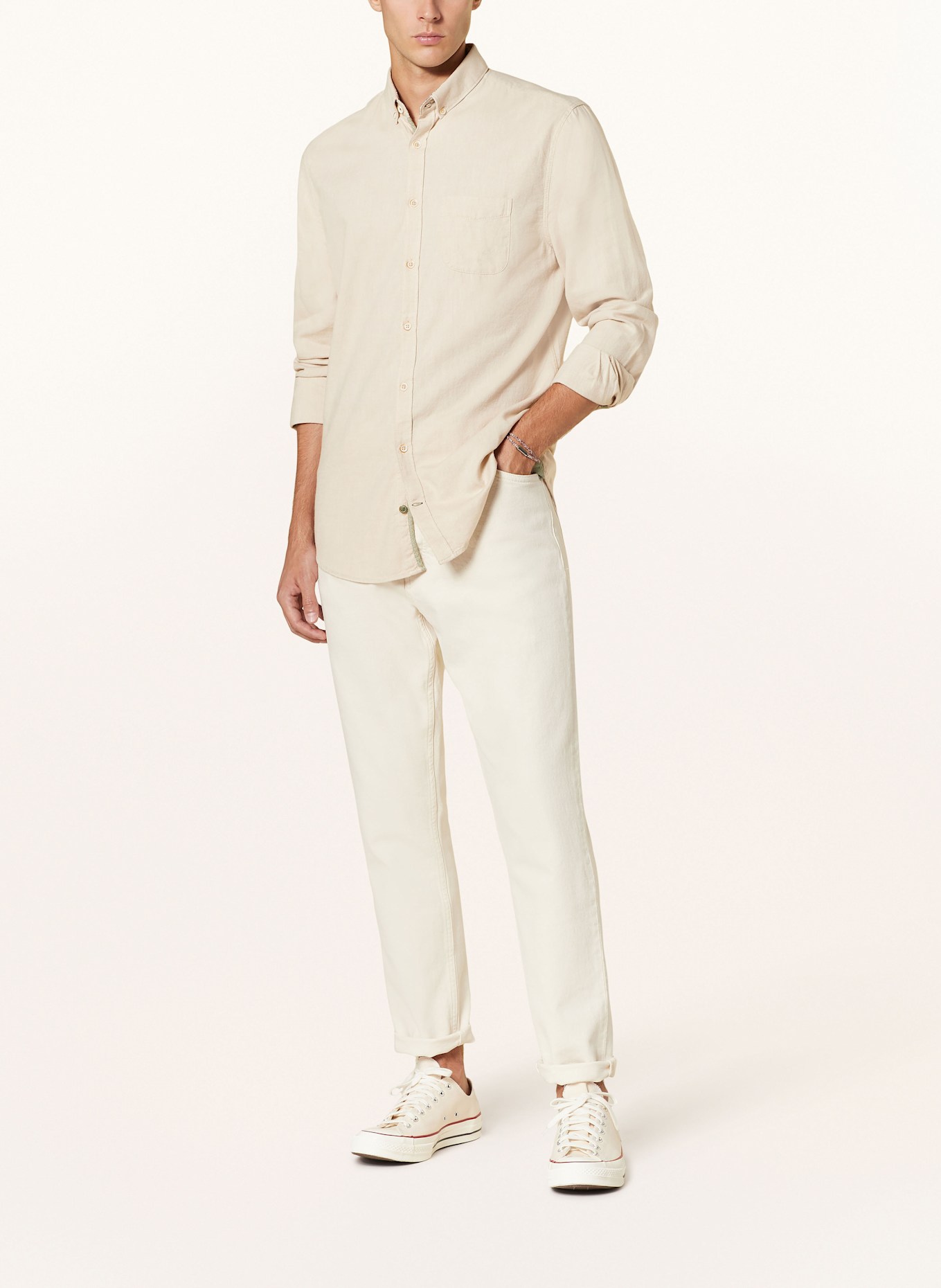 COLOURS & SONS Hemd Regular Fit, Farbe: BEIGE (Bild 2)
