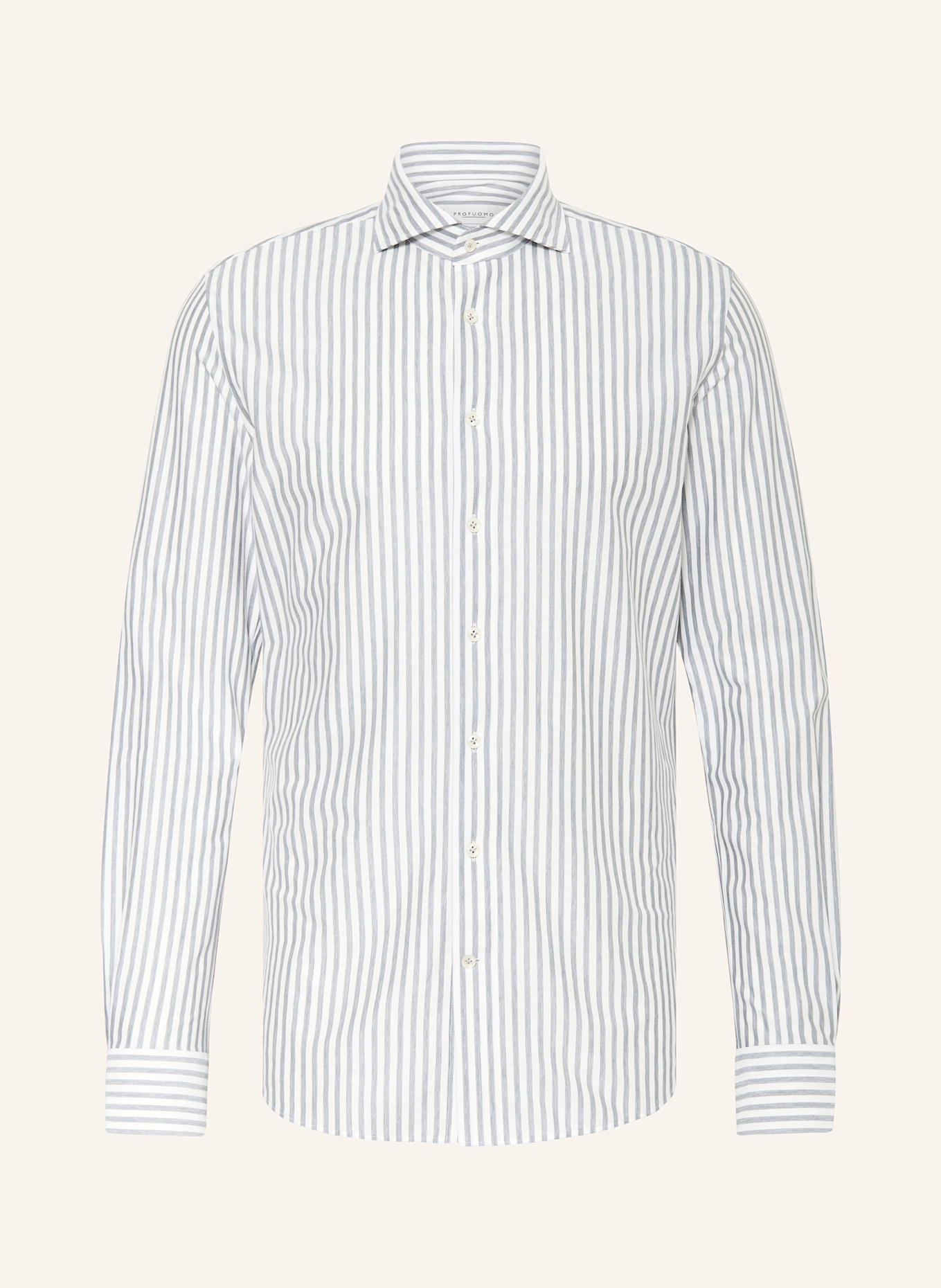 PROFUOMO Native Youth Plus rib button up sweatshirt, Color: WHITE (Image 1)