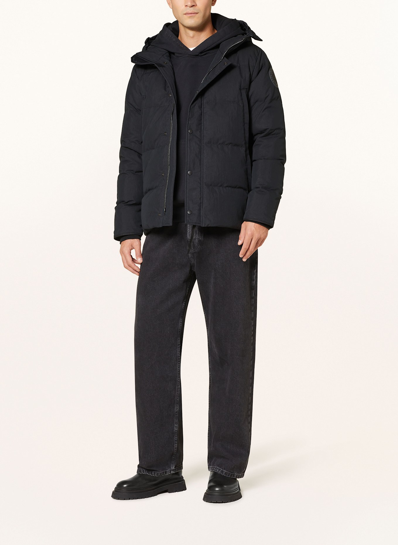 CANADA GOOSE Daunenjacke WYNDHAM: SCHWARZ