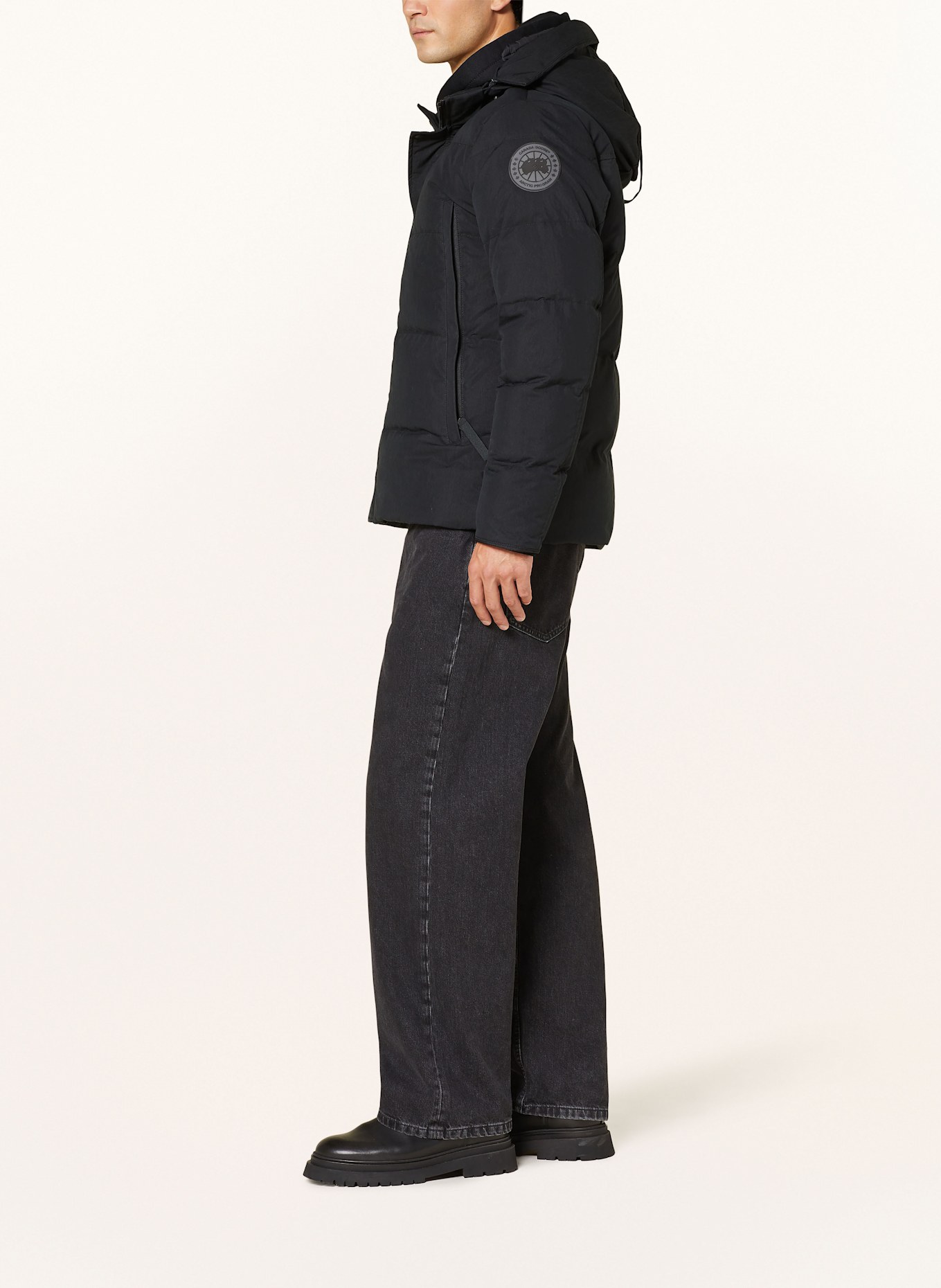 CANADA GOOSE Daunenjacke WYNDHAM: SCHWARZ