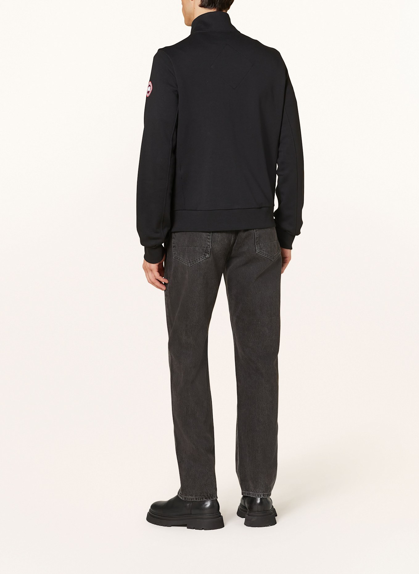 CANADA GOOSE Cardigan in mixed materials, Color: BLACK (Image 3)