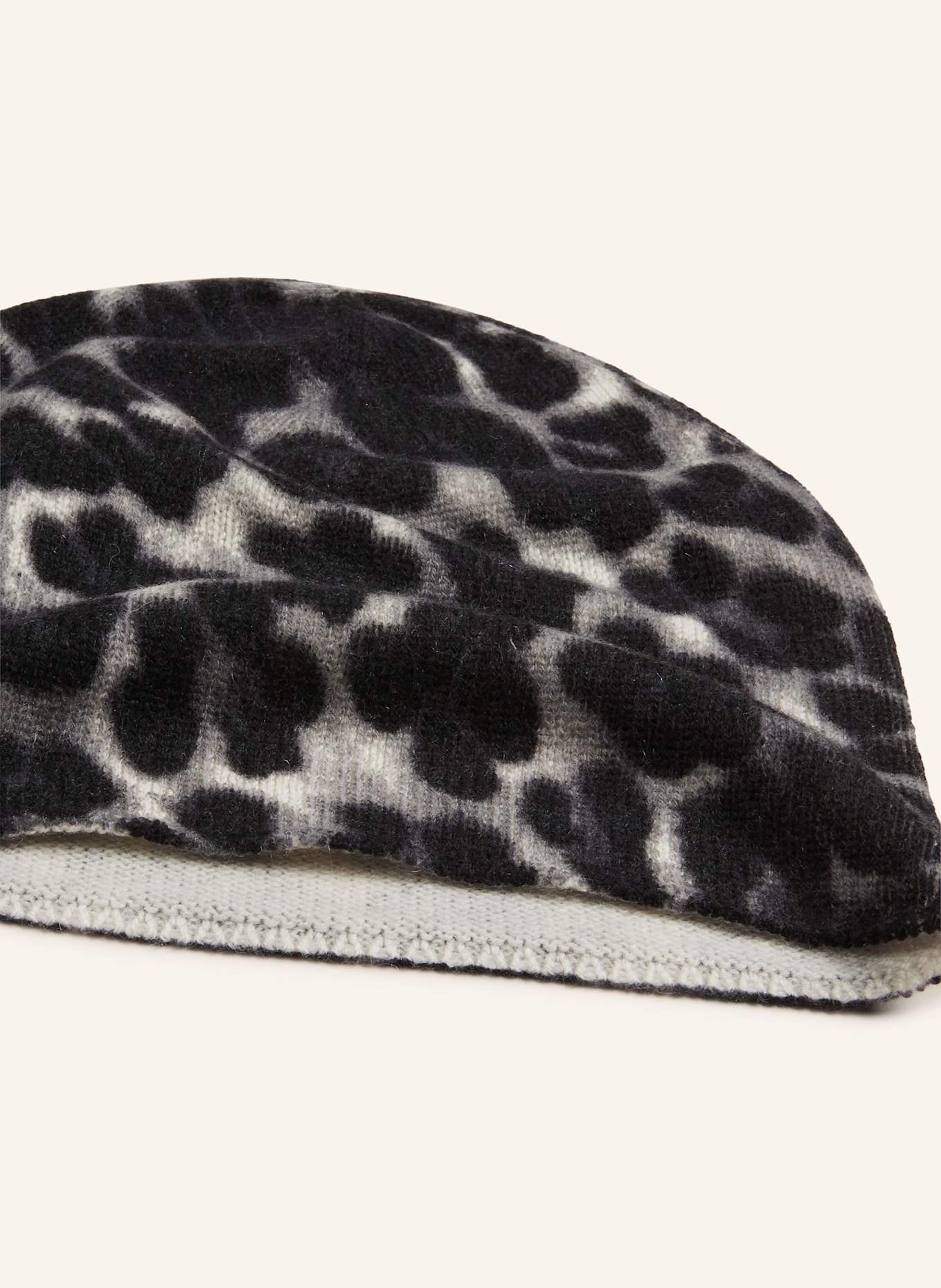 S.MARLON Cashmere hat: BLACK / GRAY
