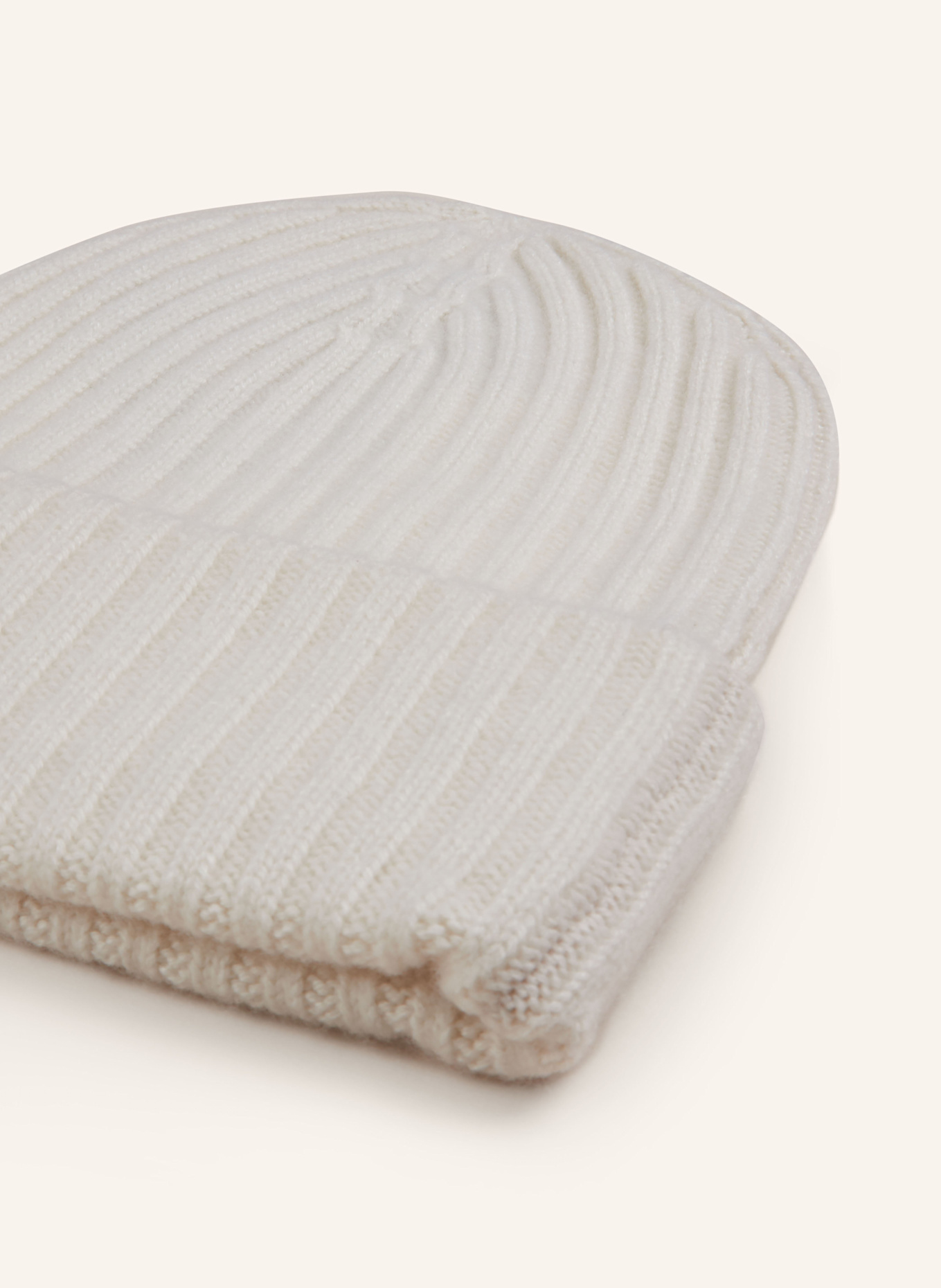 S.MARLON Cashmere hat: WHITE