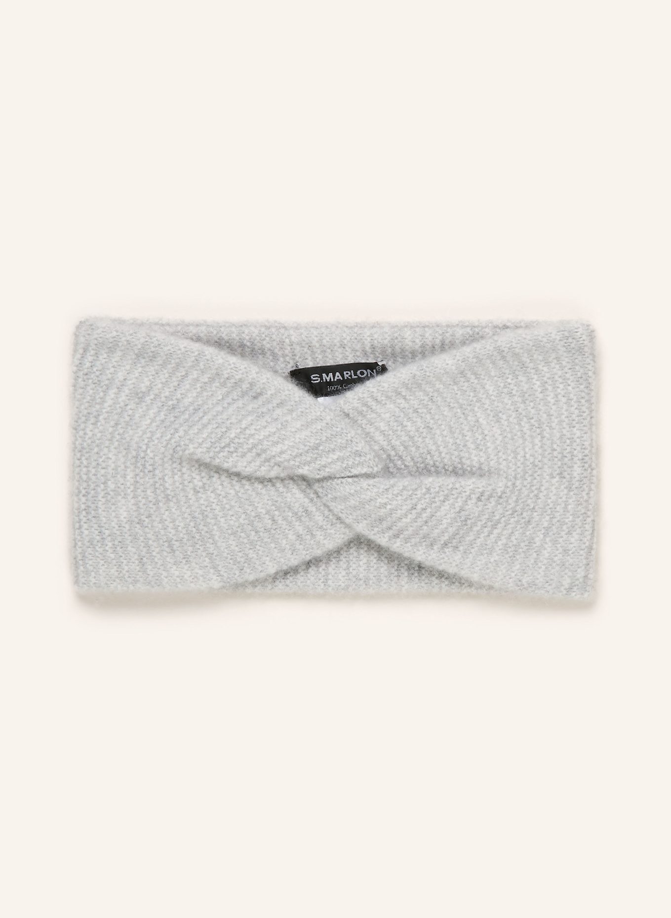 S.MARLON Headband in cashmere: LIGHT GRAY