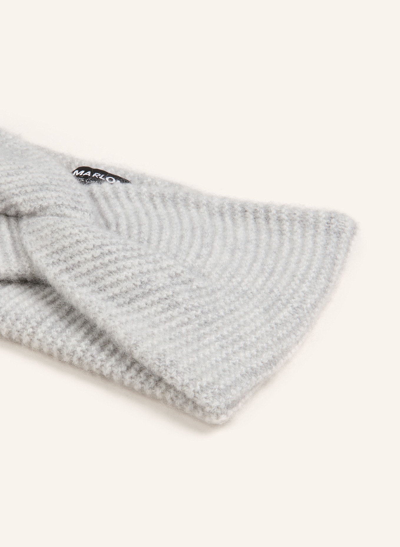 S.MARLON Headband in cashmere: LIGHT GRAY