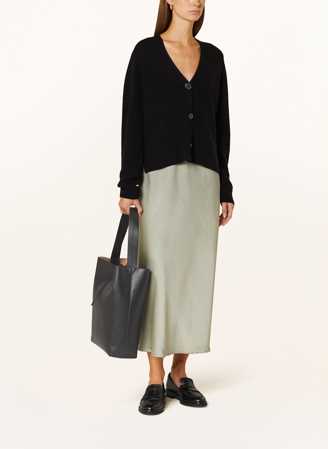 Marc O'Polo Shopper mit Pouch: SCHWARZ
