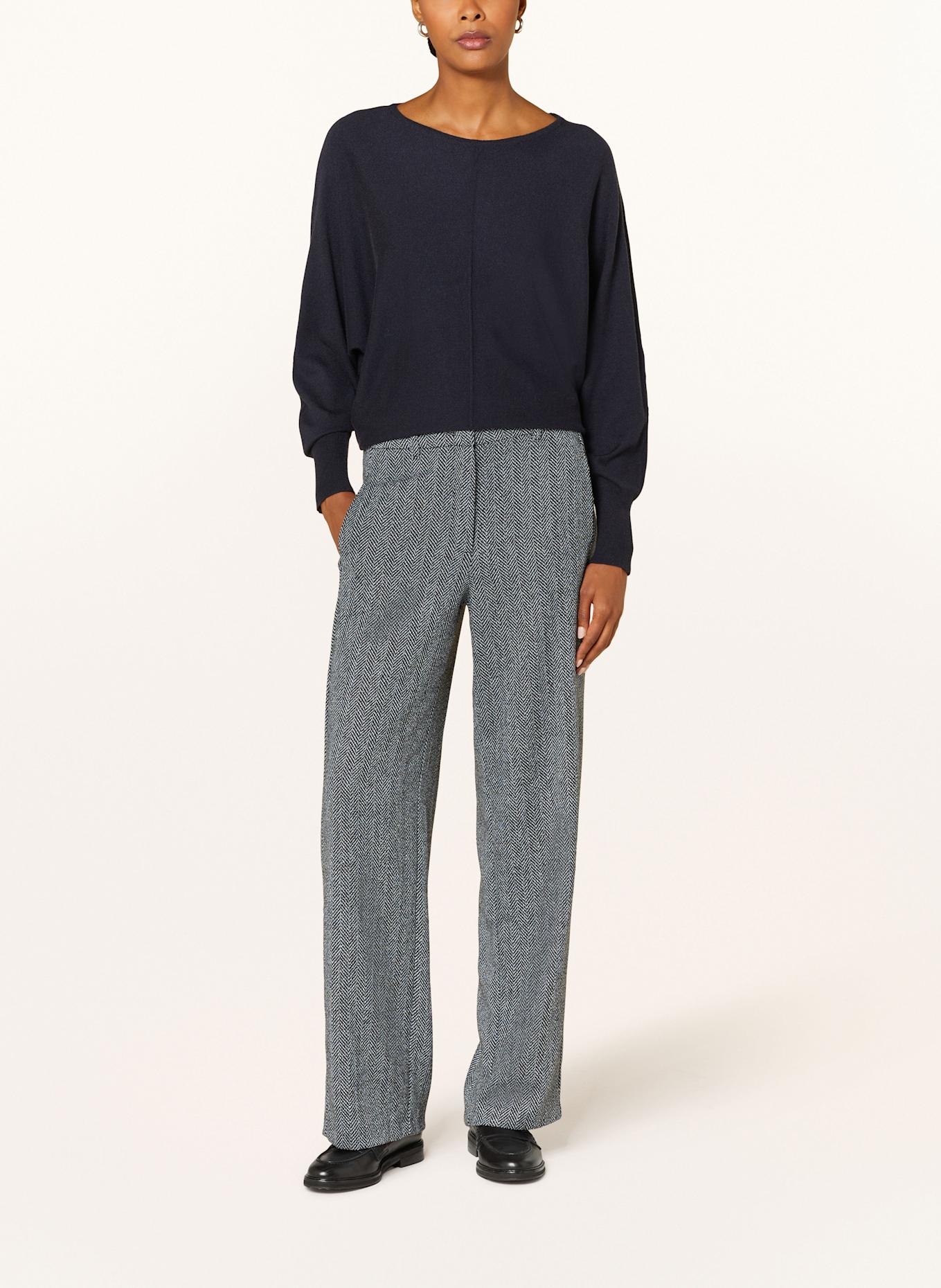 BETTY&CO Marlenehose: DUNKELBLAU / HELLGRAU