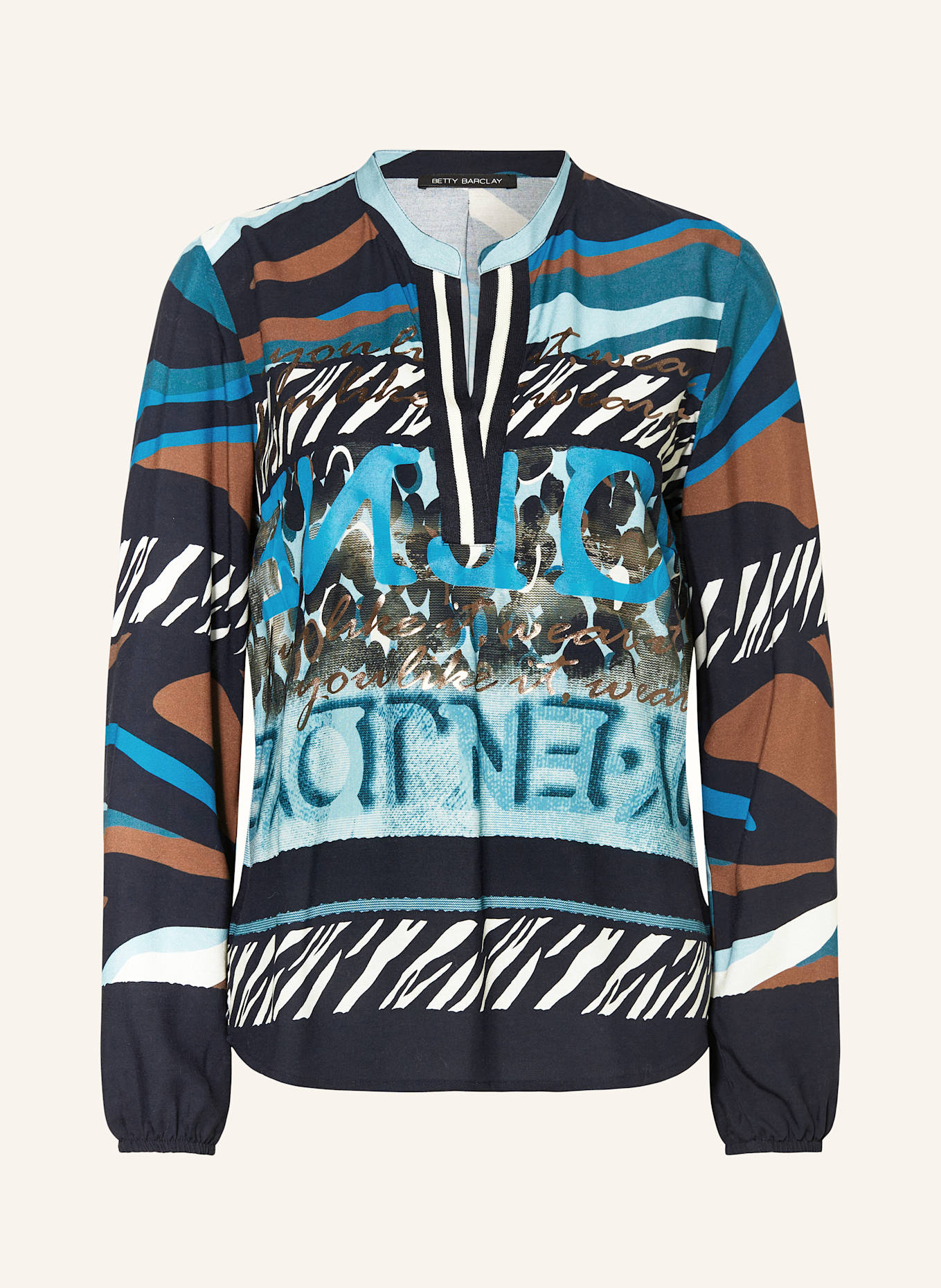 Betty Barclay Bluzka: GRANATOWY / PETROL