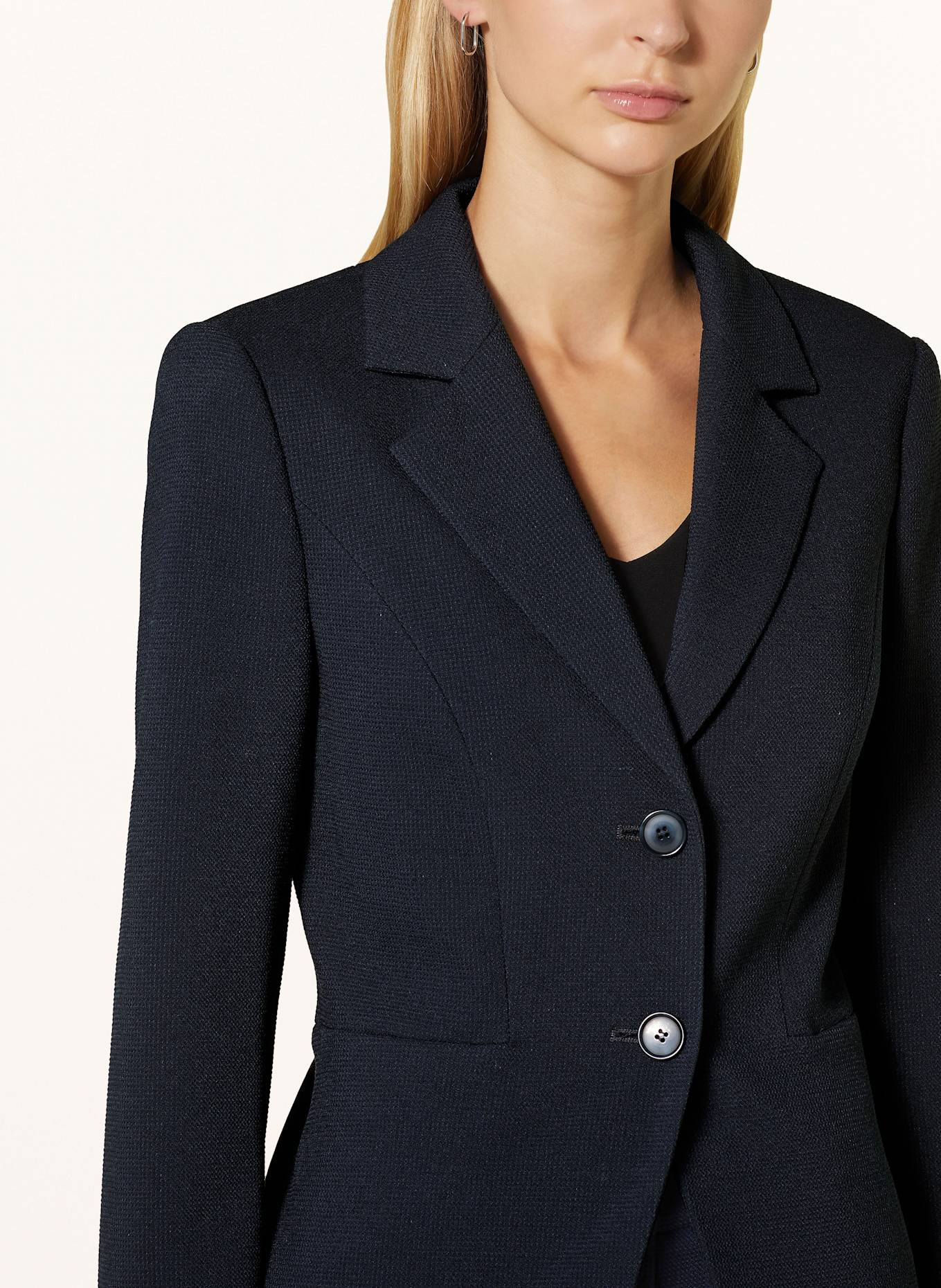 Betty Barclay Piqué blazer, Color: DARK BLUE (Image 4)