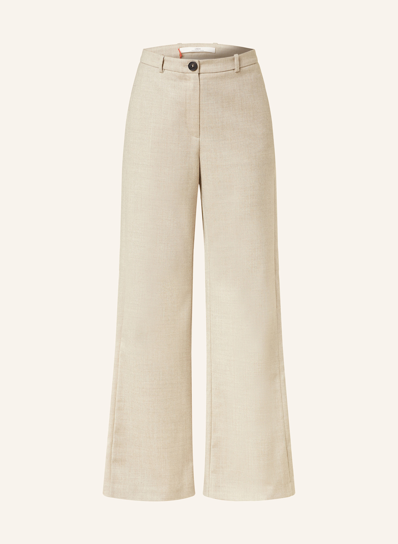 LANIUS Wide leg trousers, Color: CREAM (Image 1)