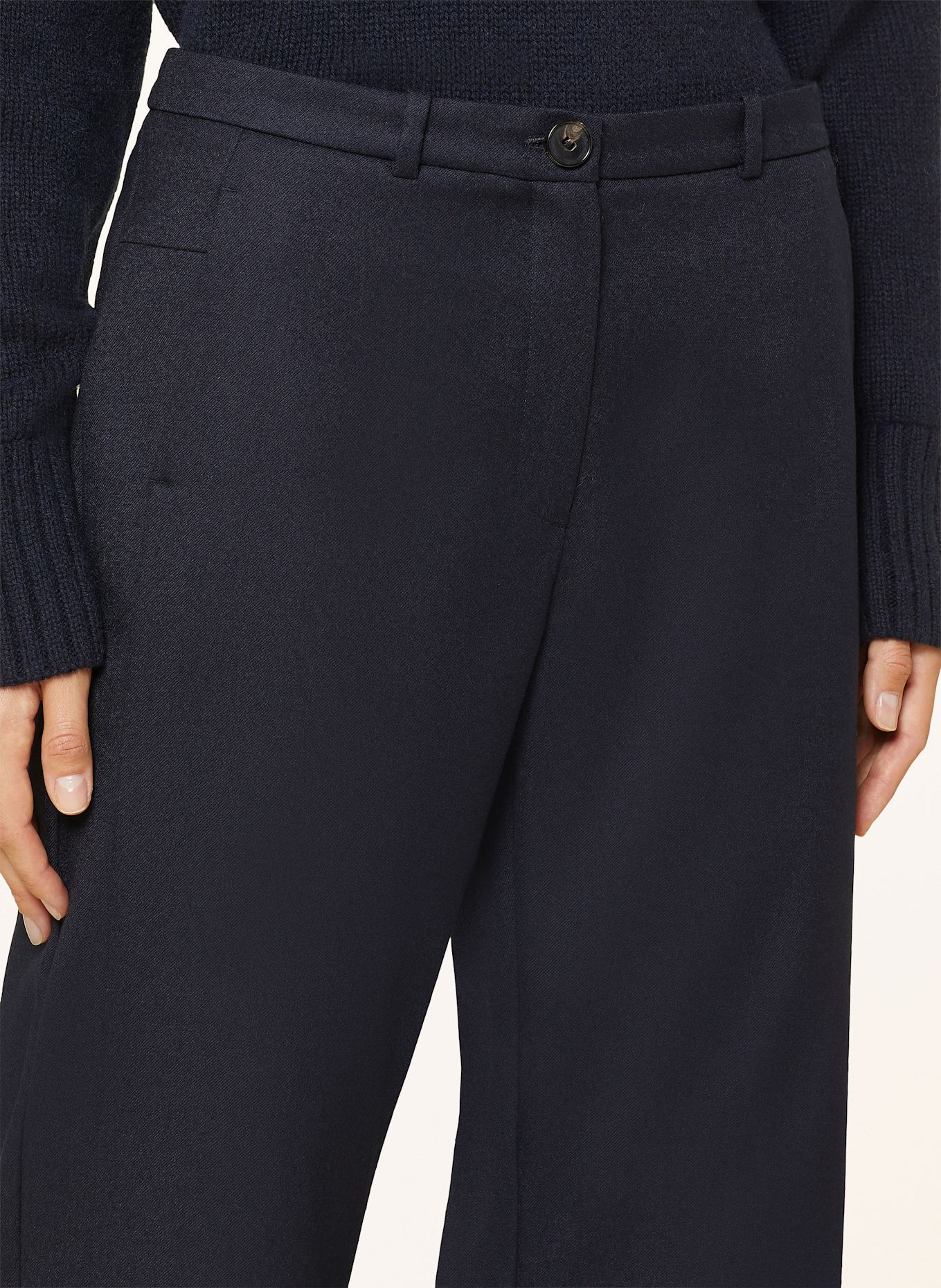 LANIUS Spodnie marlena: GRANATOWY