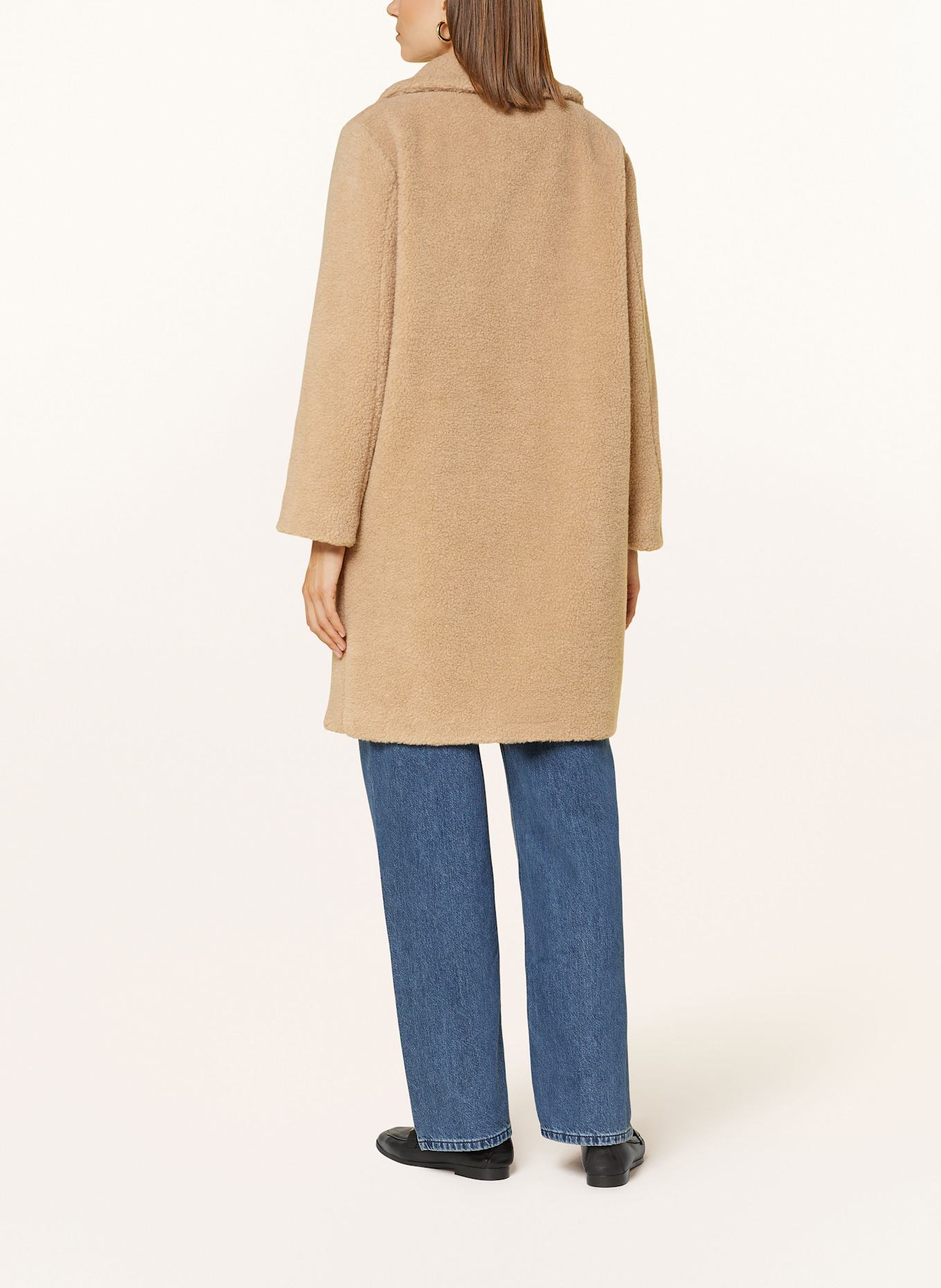 LANIUS Wollmantel aus Teddyfell, Farbe: BEIGE (Bild 3)