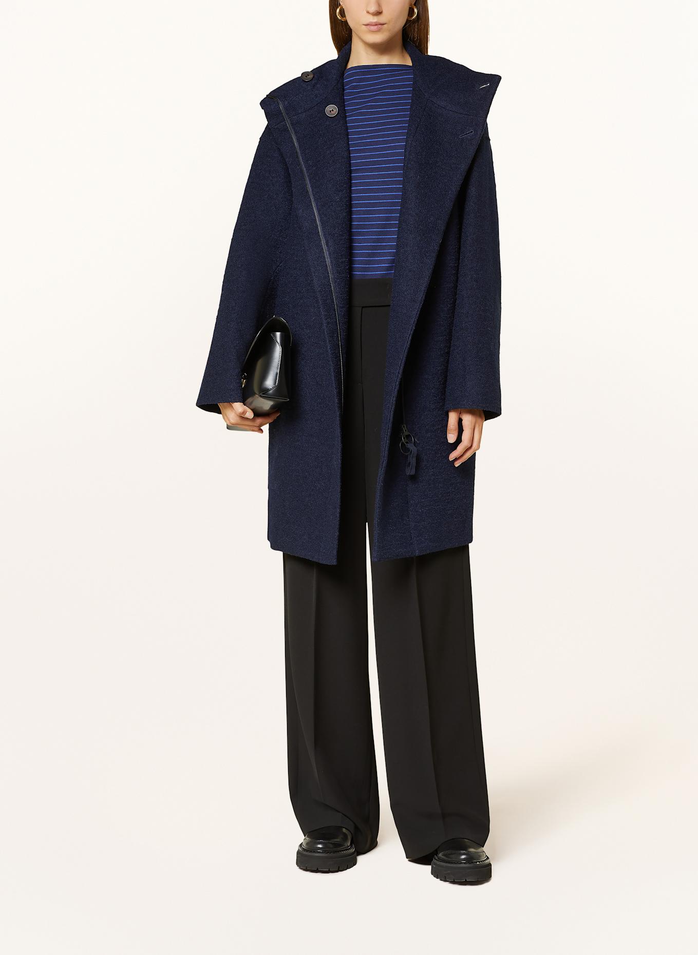 LANIUS Oversized-Mantel: DUNKELBLAU