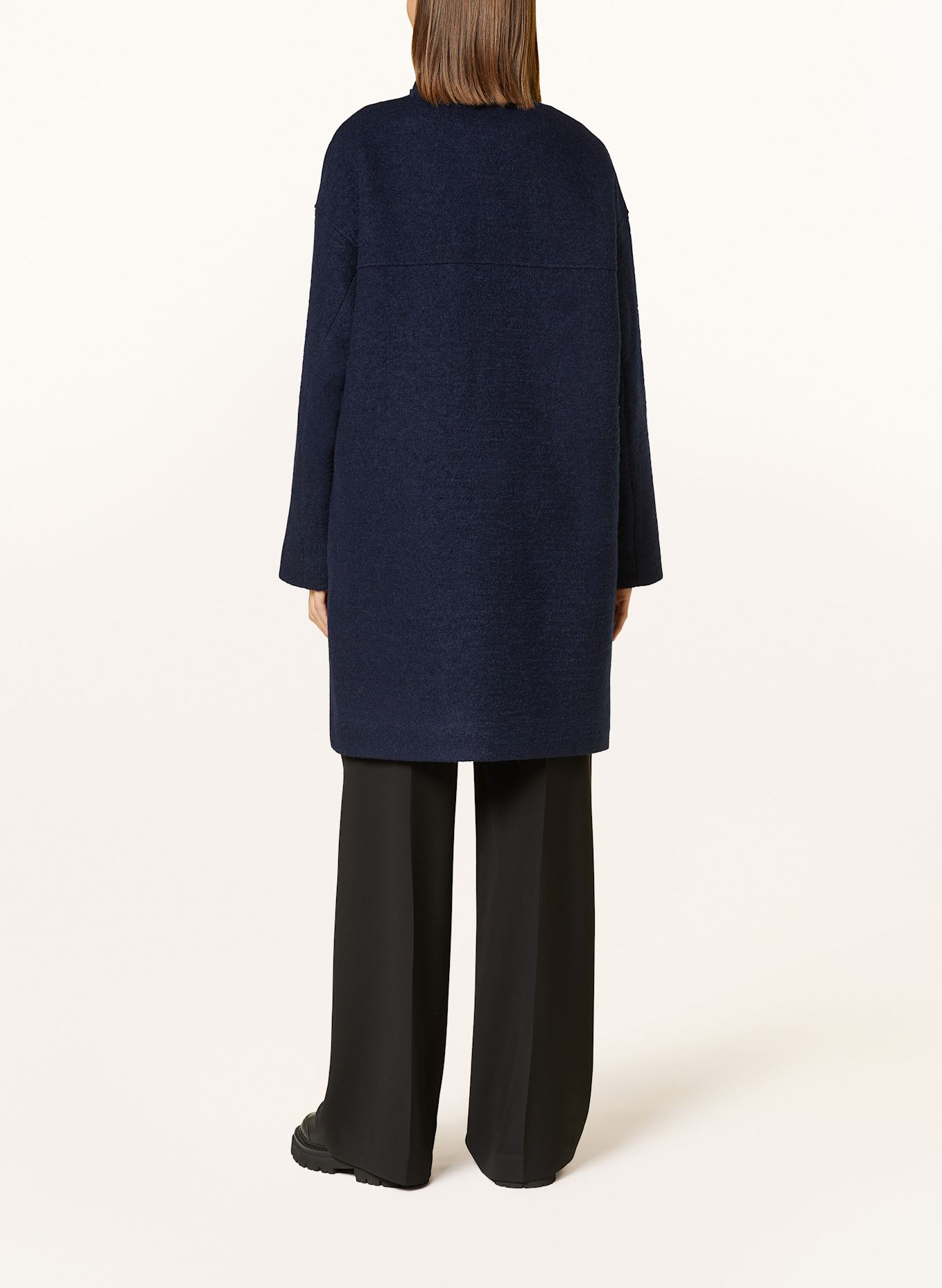 LANIUS Oversized-Mantel: DUNKELBLAU