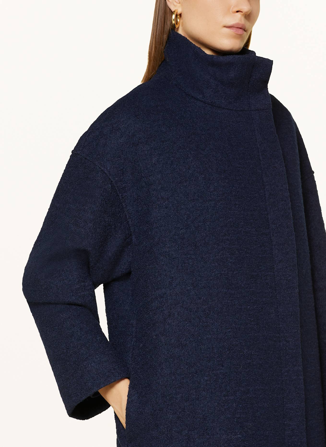 LANIUS Oversized-Mantel: DUNKELBLAU