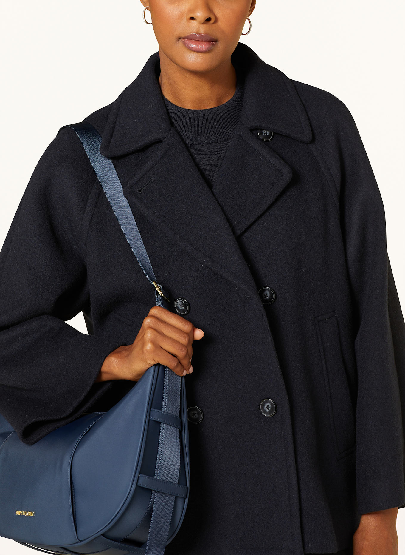 HEY MARLY Schultertasche LIFETIME SISTER MEDIUM: DUNKELBLAU