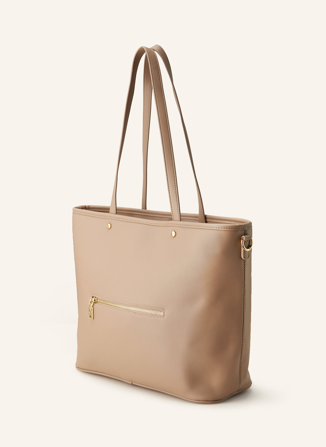 SEIDENFELT Shopper LEMVIG mit Pouch, Farbe: BEIGE (Bild 2)