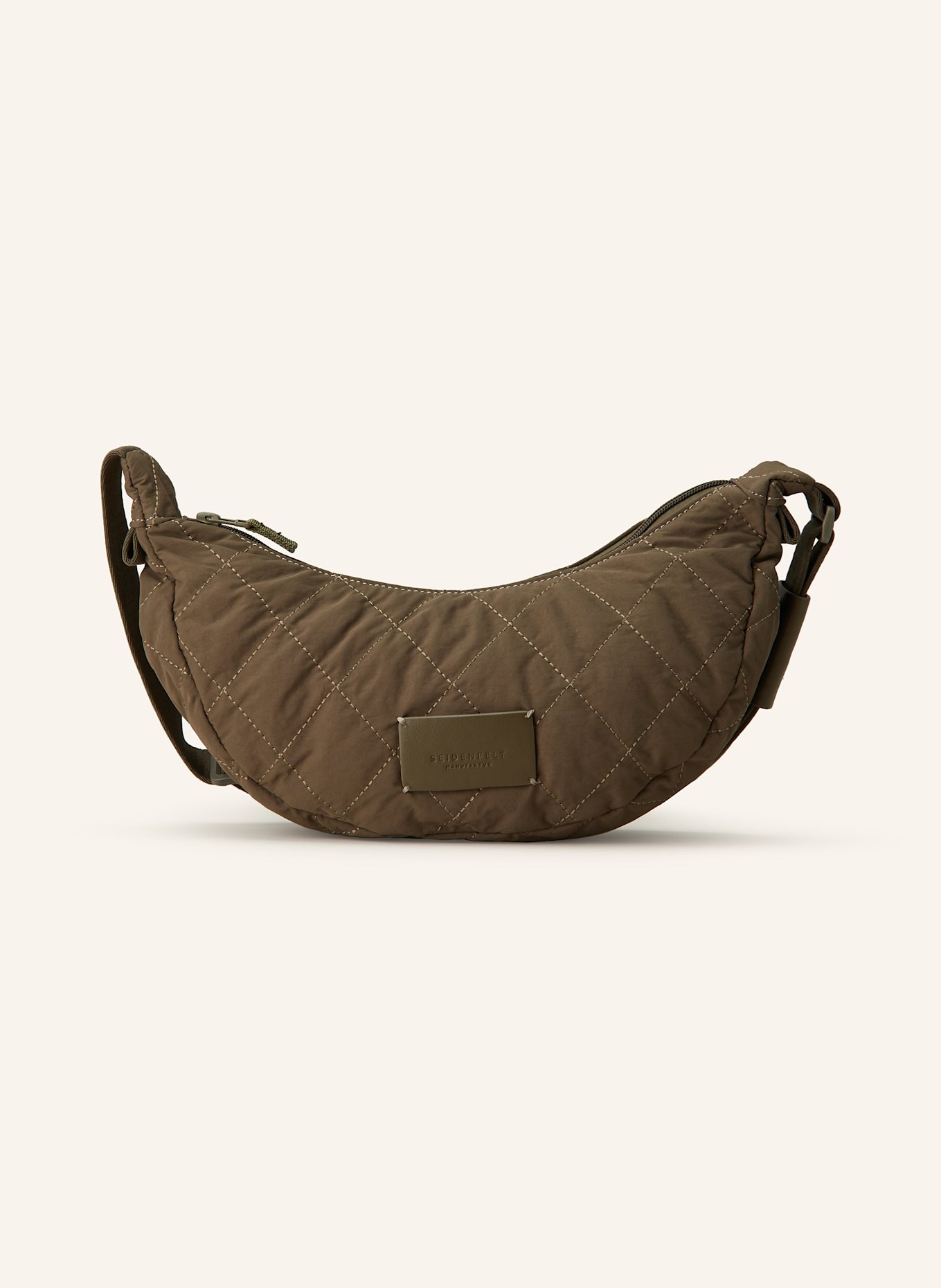 SEIDENFELT Schultertasche HETTA: KHAKI