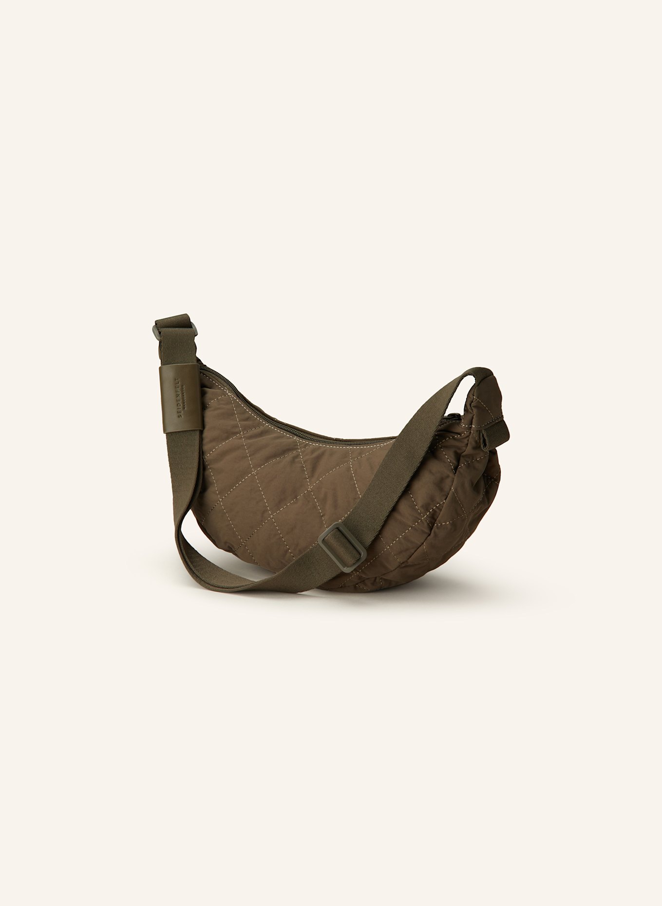 SEIDENFELT Schultertasche HETTA: KHAKI