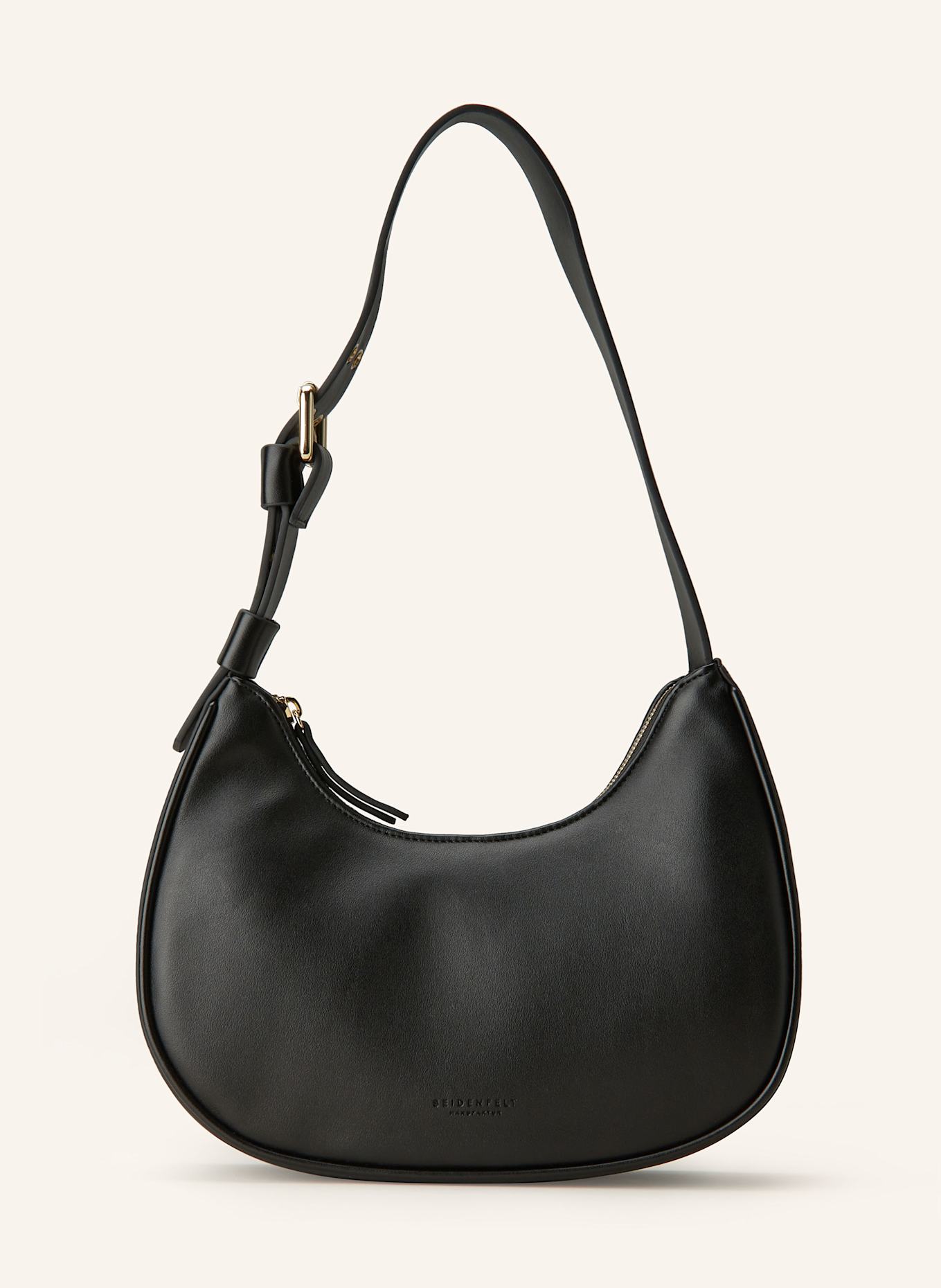 SEIDENFELT Hobo bag DALARNA, Color: BLACK (Image 1)