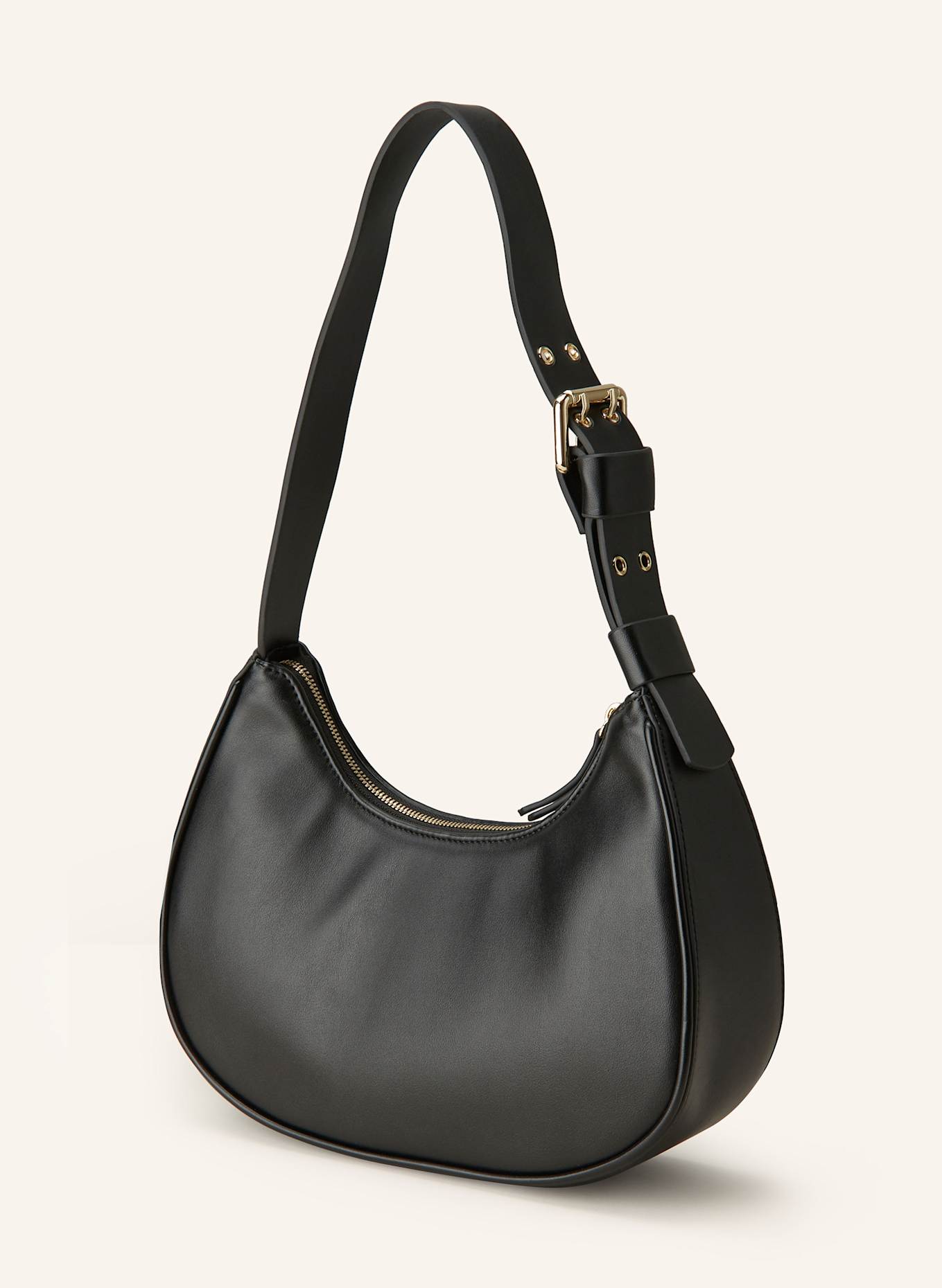 SEIDENFELT Hobo bag DALARNA, Color: BLACK (Image 2)