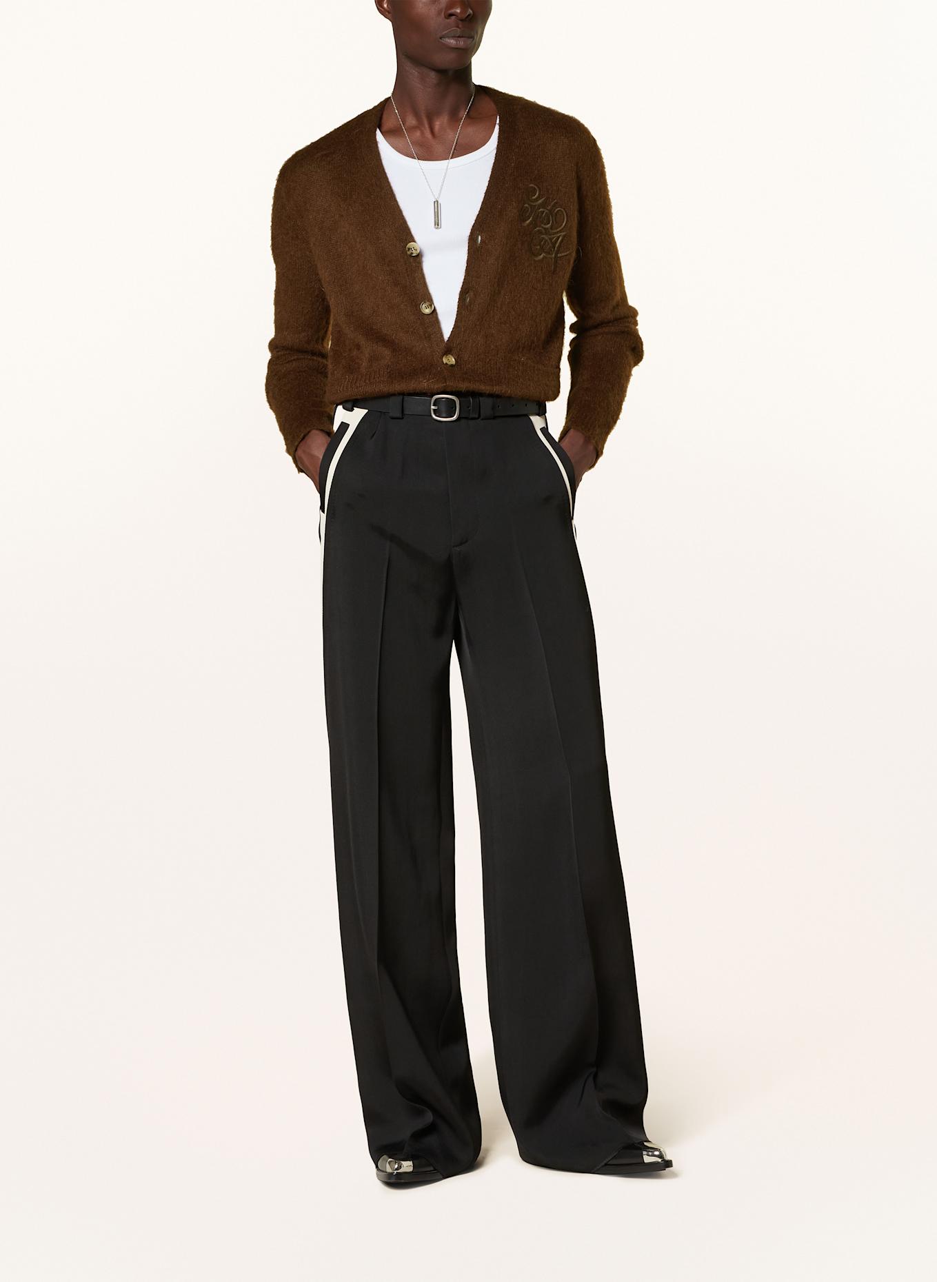 AMIRI Cardigan with mohair: DARK BROWN