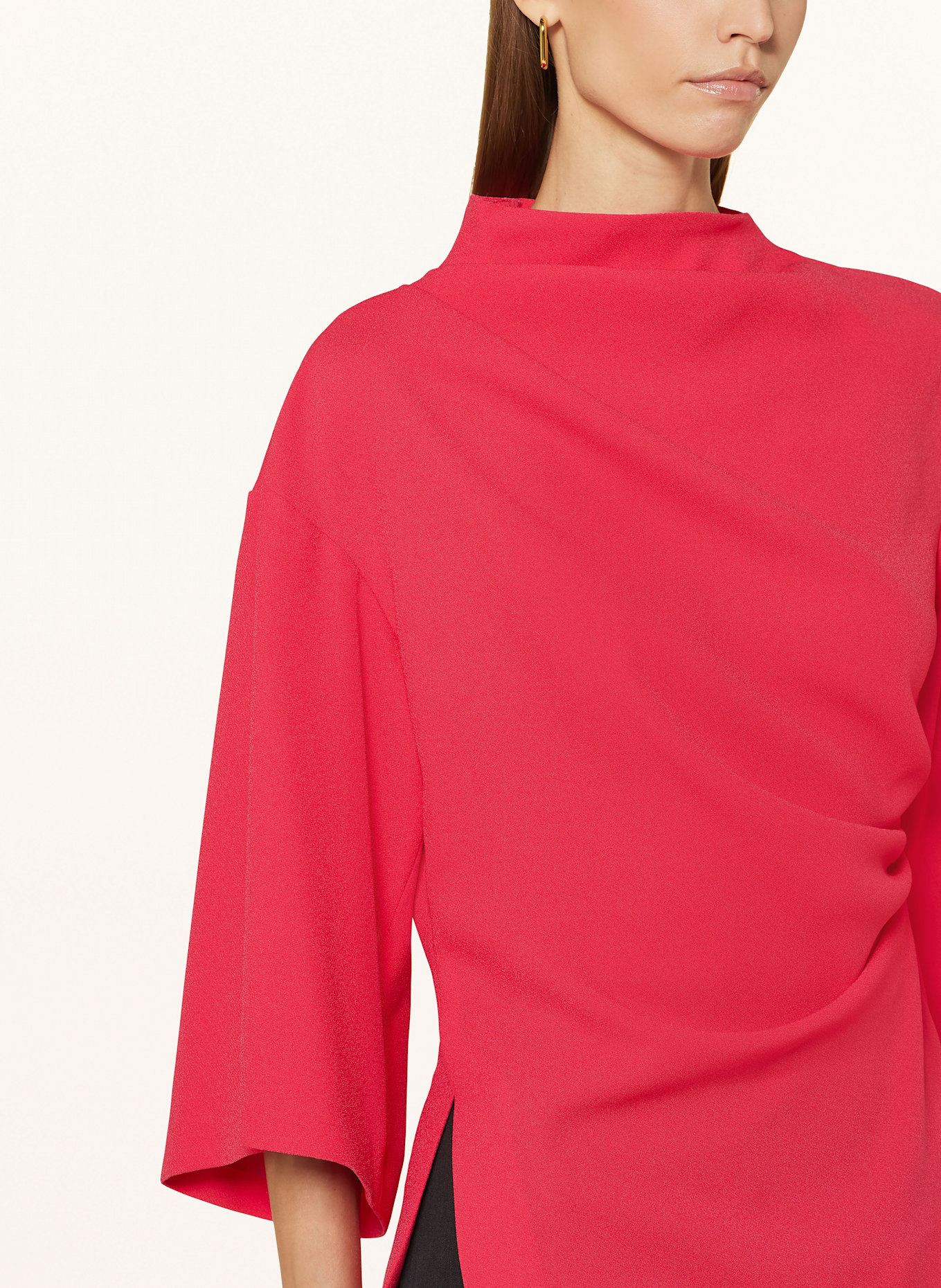 SLY 010 Blusenshirt FELICIA mit 3/4-Arm: ROT